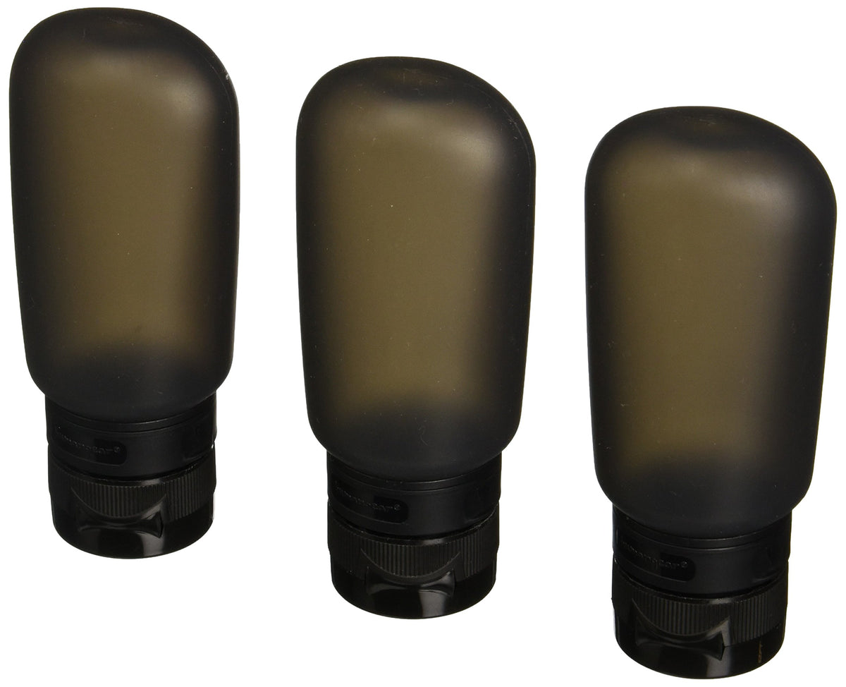 Humangear Gotoob Civilized Squeezable Travel Tube (Pack Of 3), Black, 3-Ounce