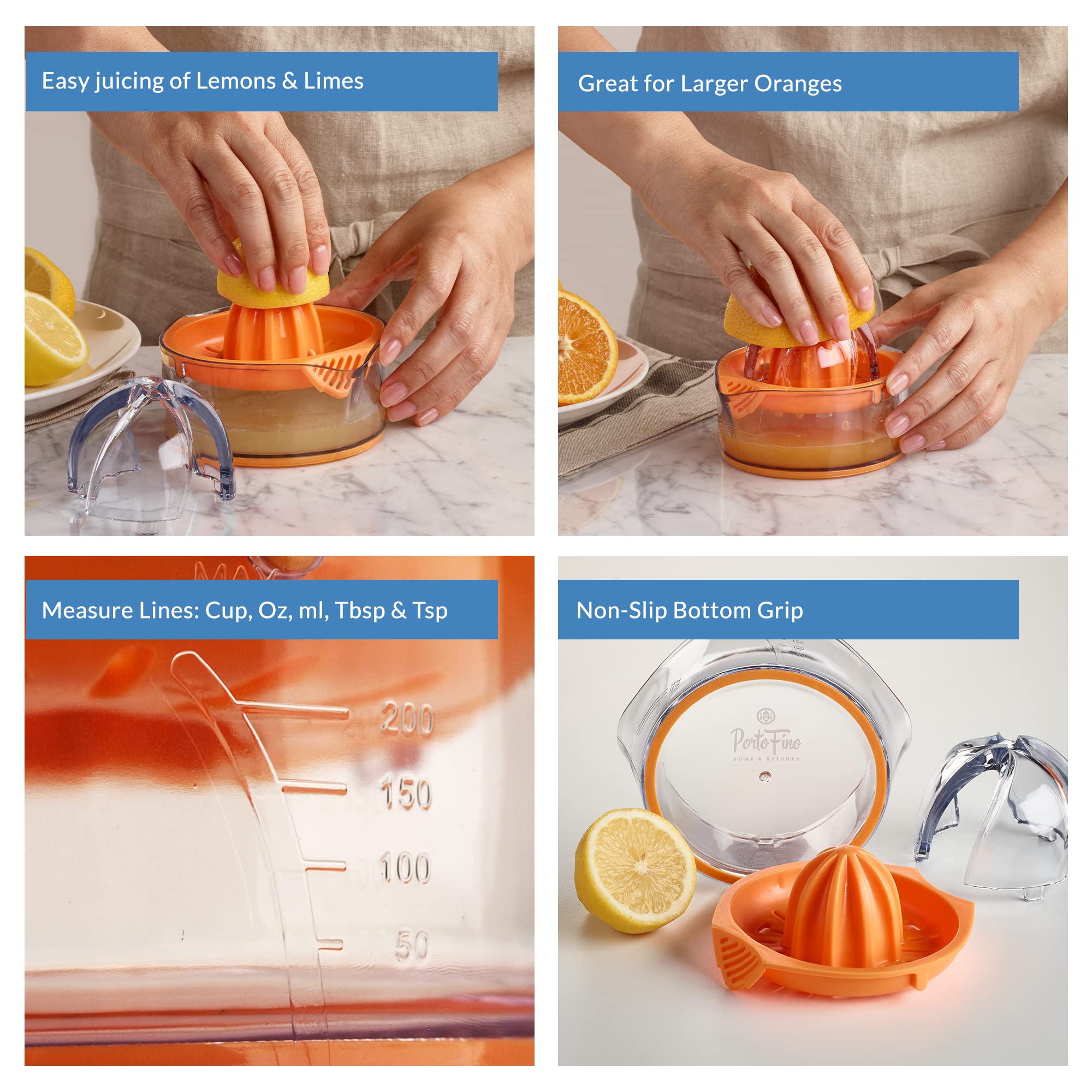 Citrus Juicer Lemon Squeezer - Lemon Juicer Lime Squeezer - Orange Juicer Manual - Hand Juicer Citrus Squeezer - Lemon Juicer Sq