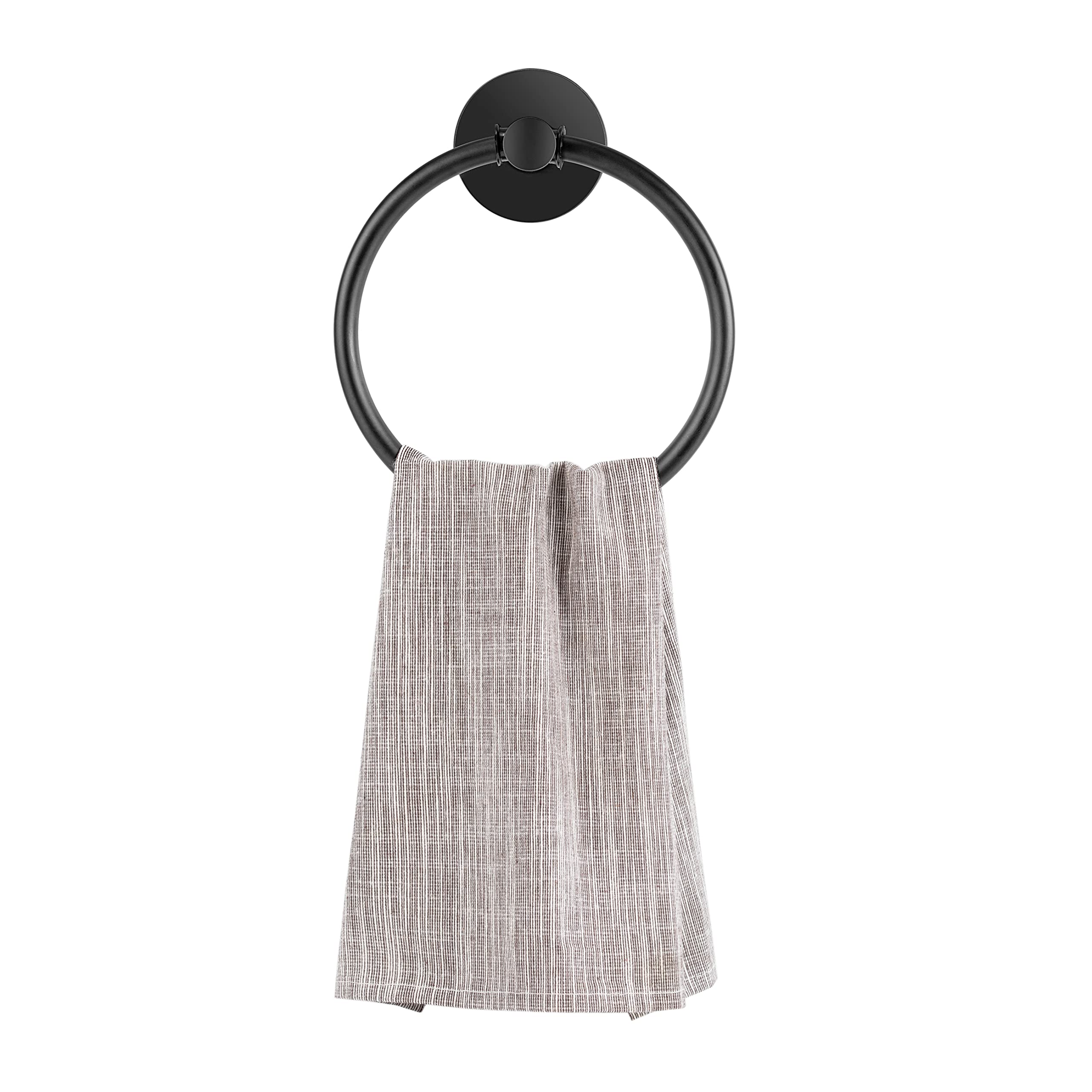 304 Stainless Steel Black Magnetic Towel Ring For Refrigerator, Dishwasher, Laundry Washing Machine, Stove And Etc
