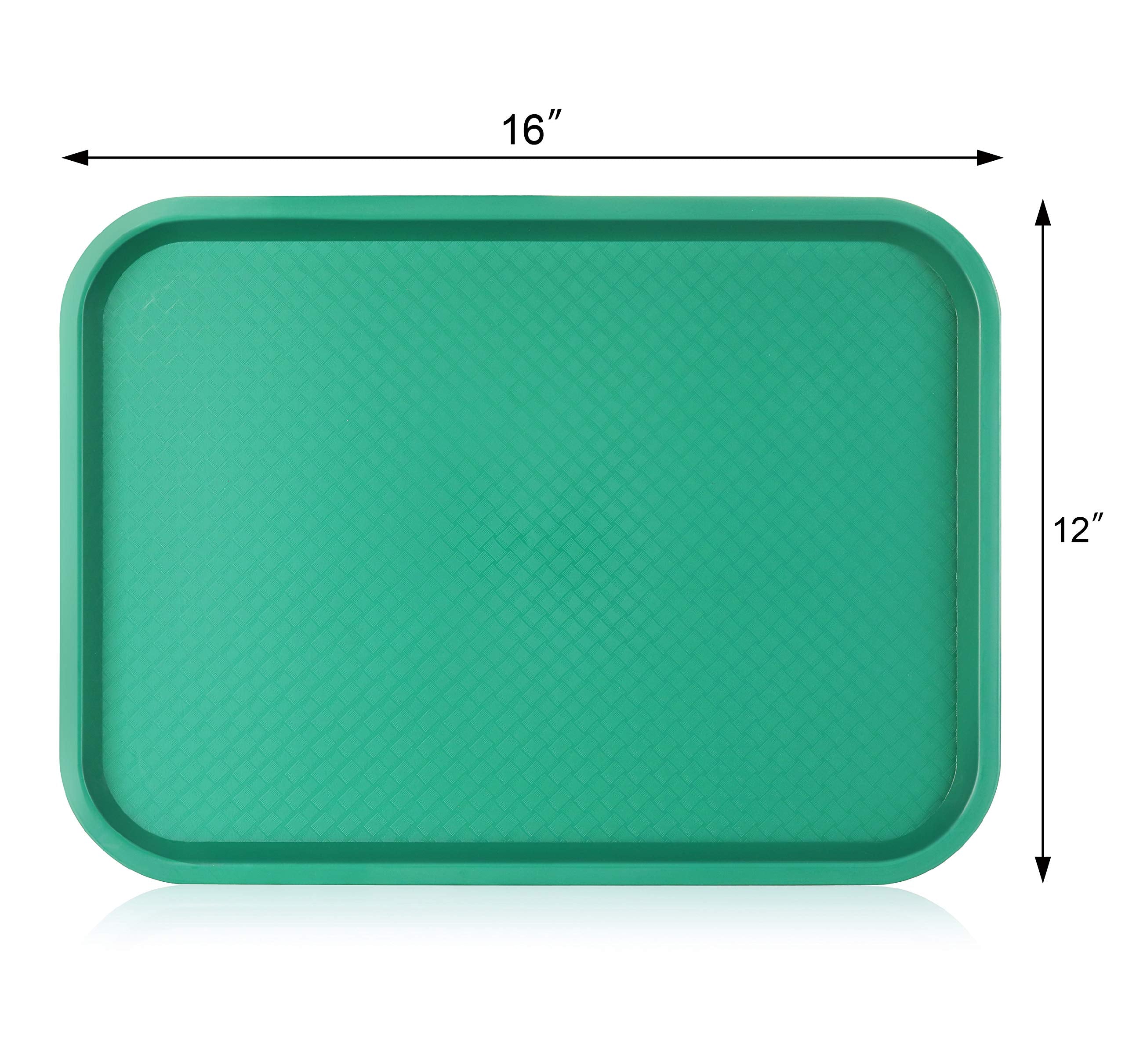 New Star Foodservice 24609 Fast Food Tray, 12 By 16-Inch, Green, Set Of 12