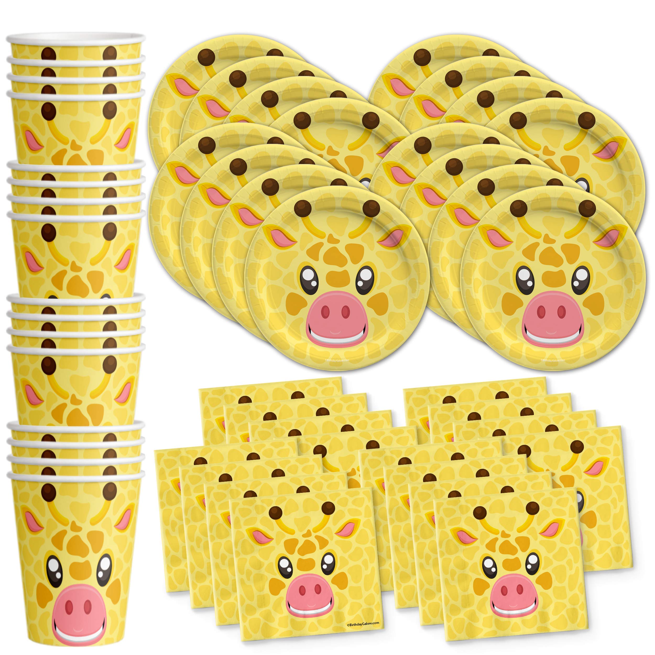 Giraffe Birthday Party Supplies - Jungle Animal Party Supplies - Zoo Animal Party Supplies - Giraffe Themed Party Supplies | Tab