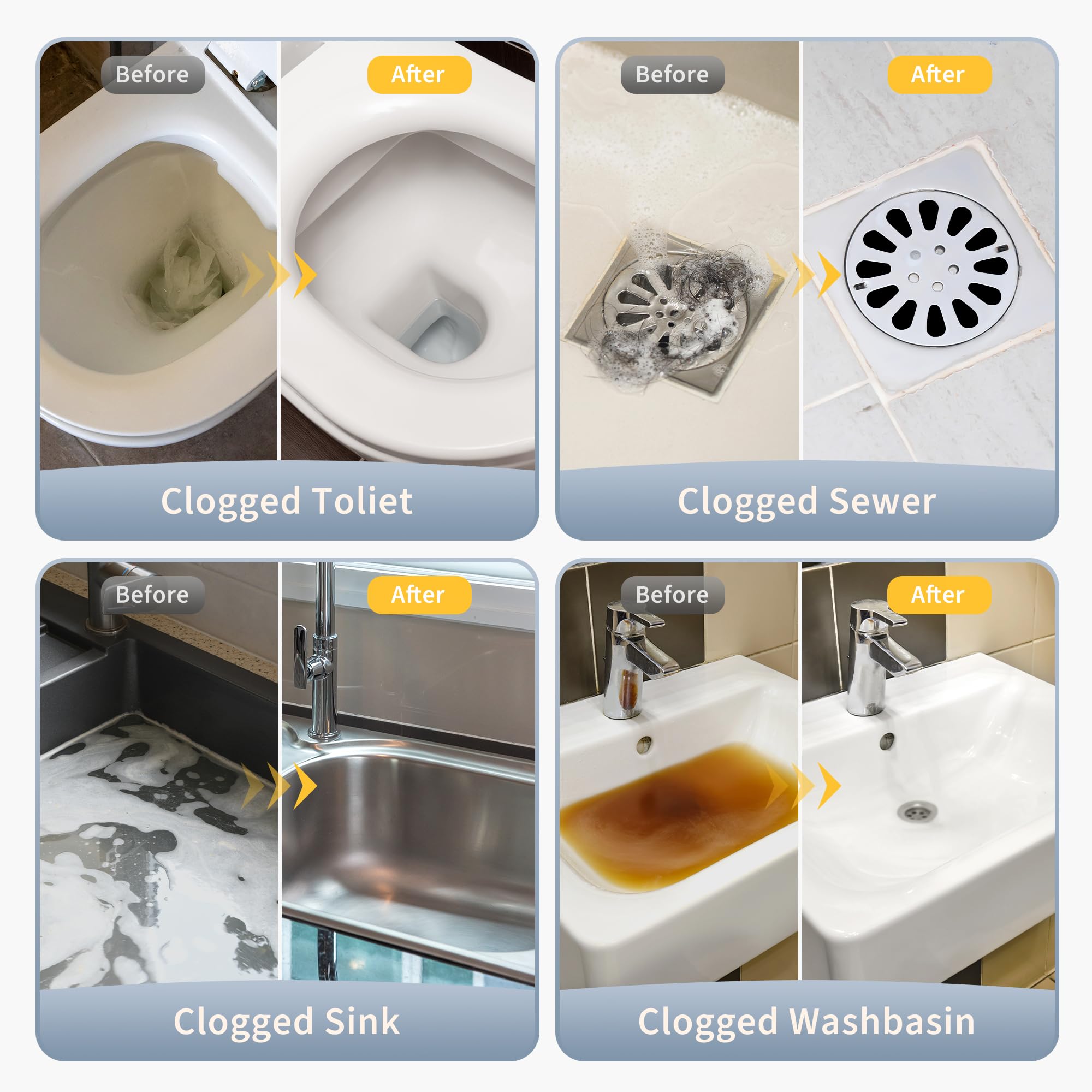 Toilet Plunger, Drain Clog Remover, High-Pressure Air Drain Blaster With Real-Time Barometer Powerful Drain Snake Sink Plunger P