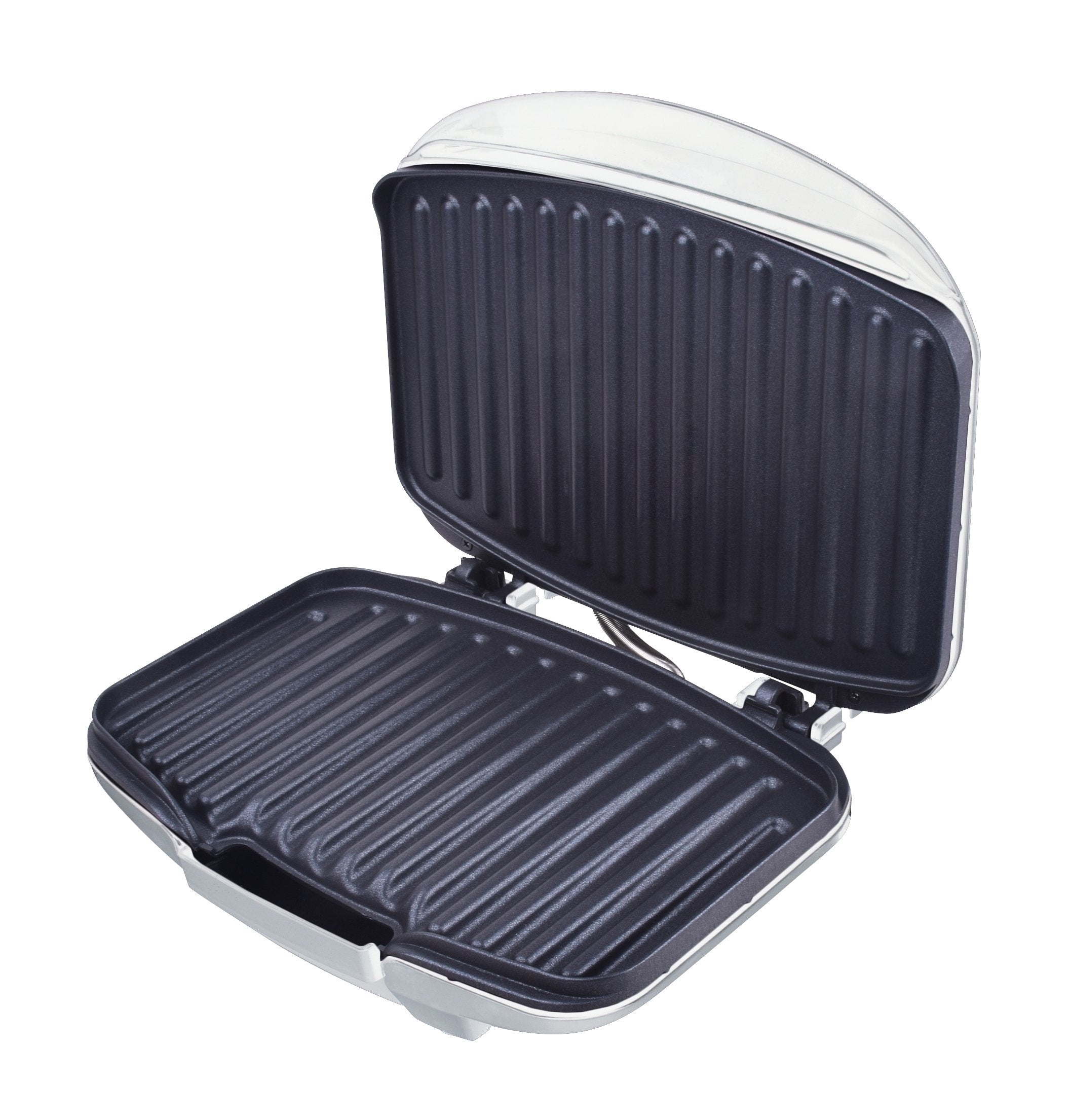 Courant Contact Grill, Panini Press Grill, 4 Servings Indoor Grill Champ, White (Ccg-5681)