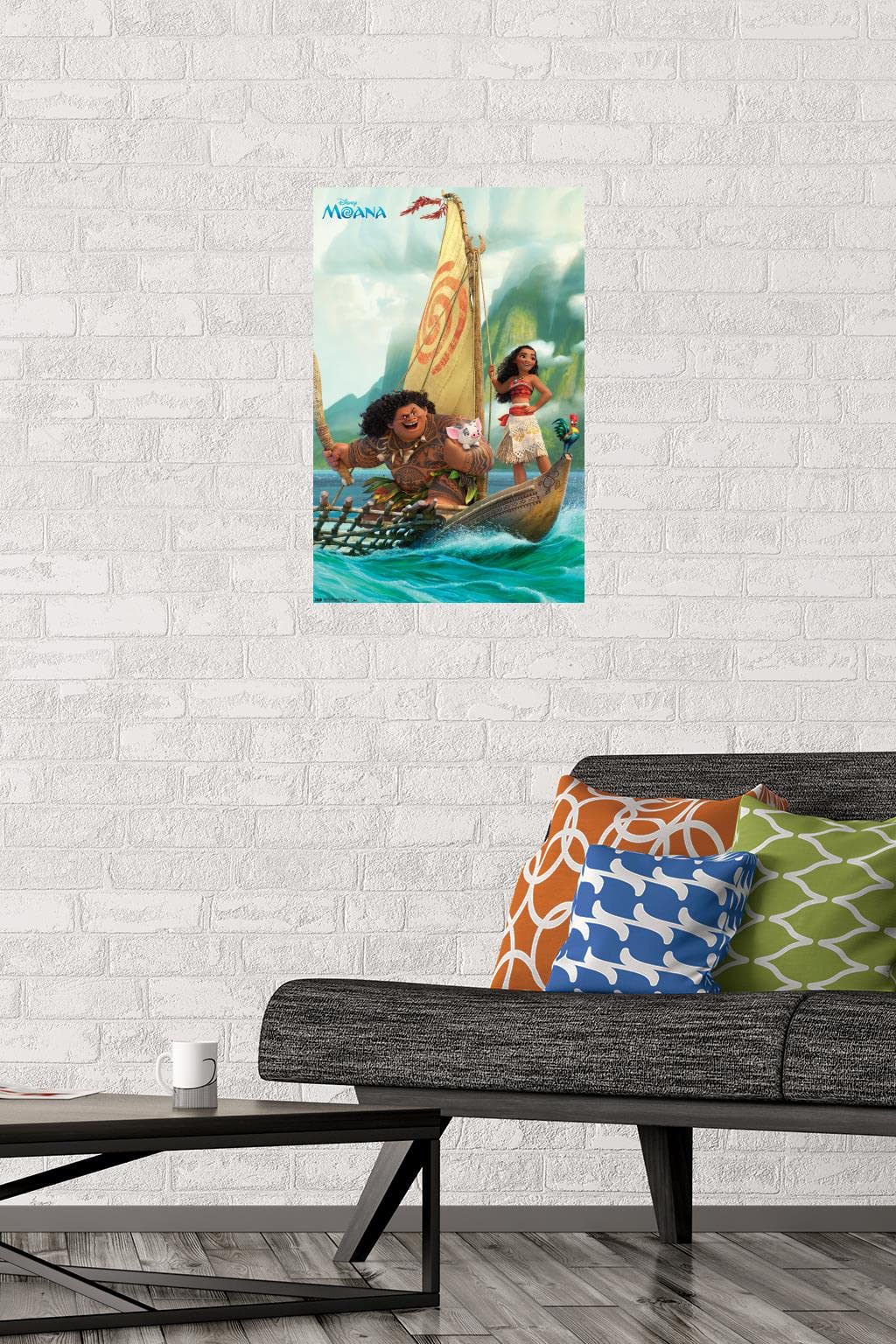 Trends International Disney Moana - Group Wall Poster, 14.72'' X 22.37'', Premium Unframed Version