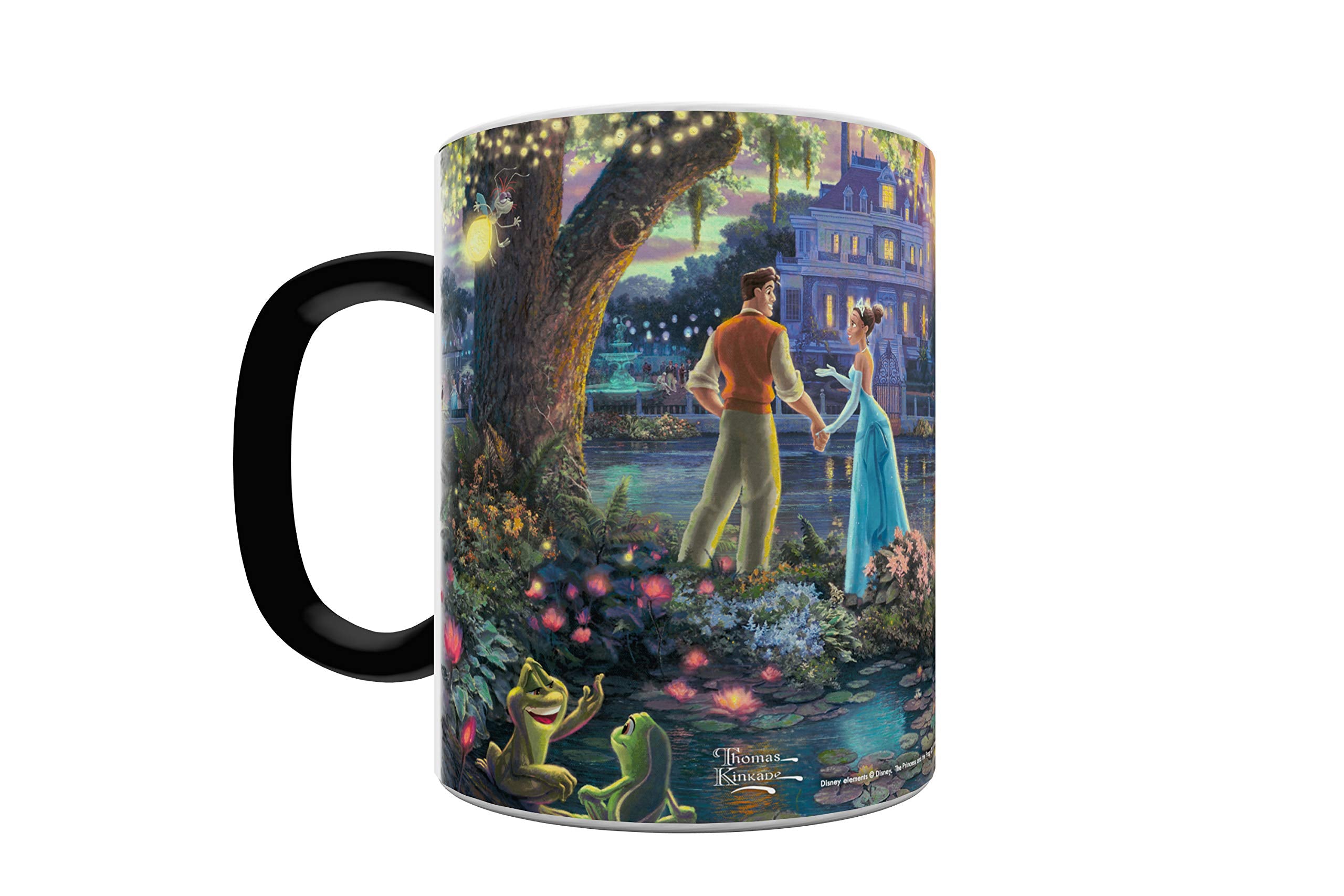 Morphing Mugs Disney - The Princess and the Frog - Tiana and Prince Naveen - Thomas Kinkade - 11 oz Heat Sensitive Mug - Ceramic
