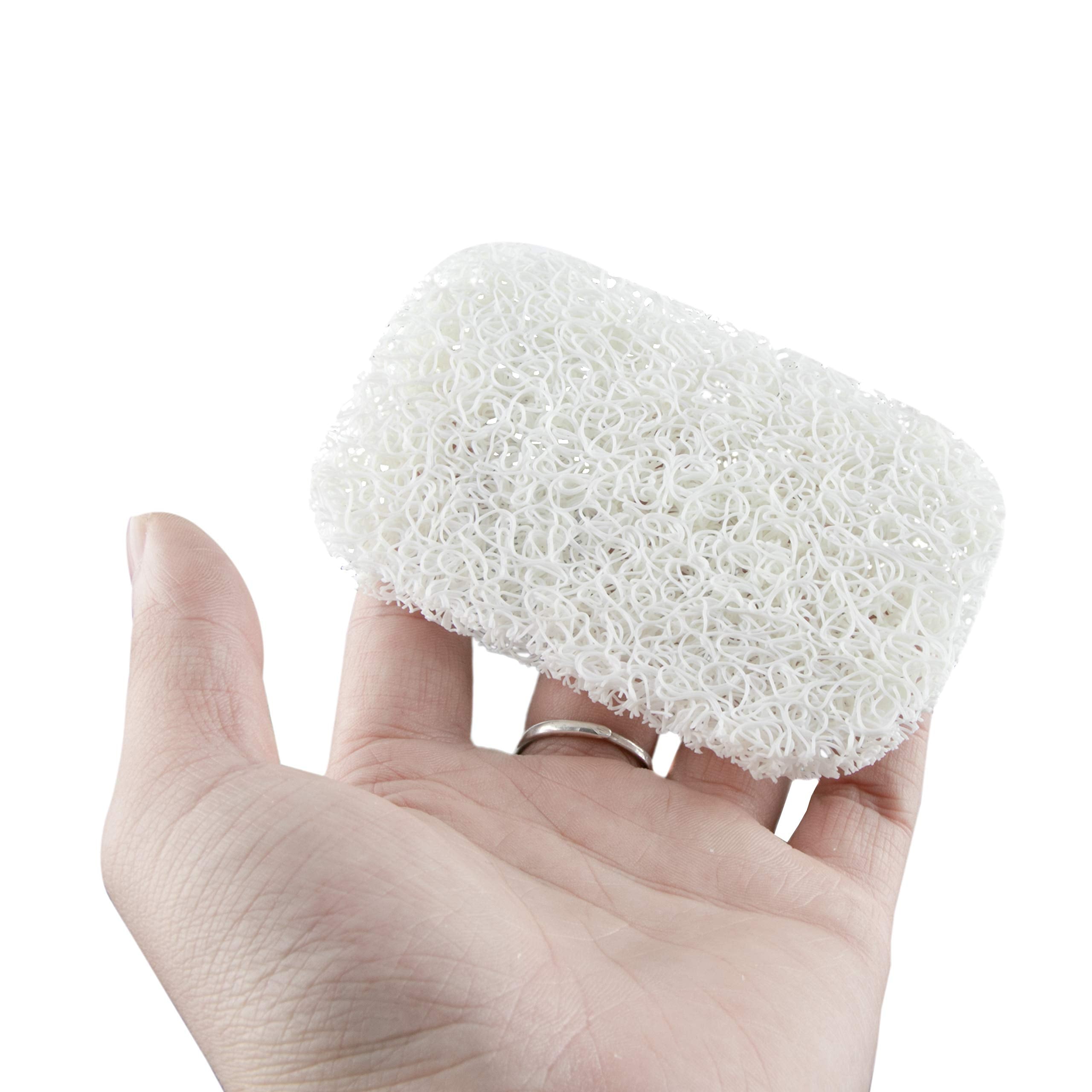 Snowkingdom 4 Pack White Soap Saver Holder For Bar Soap Shower Bathroom Dish Self Draining Lift Pad Porous Construction Air Circ