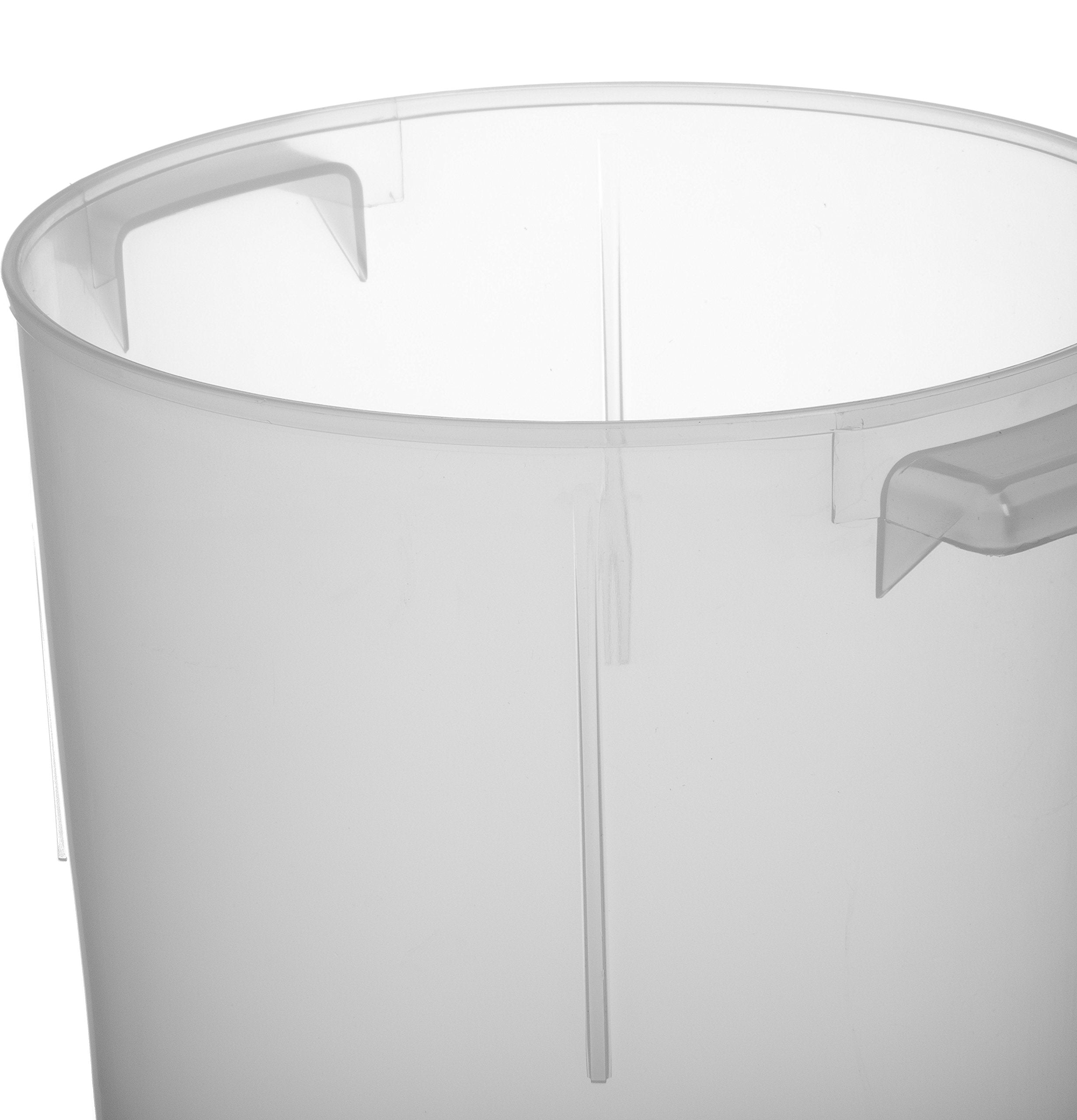 Carlisle Foodservice Products Bain Marie Round Food Storage Container For Kitchens, Restaurants, Catering, Plastic, 8 Quarts, Cl