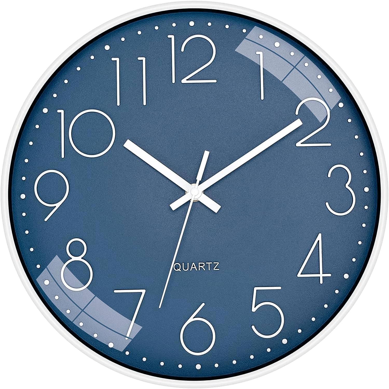 Rylan Wall Clock 12 Silent Quartz Decorative Latest Wall Clock Non-Ticking Classic Clock Battery Operated Round Easy To Read For