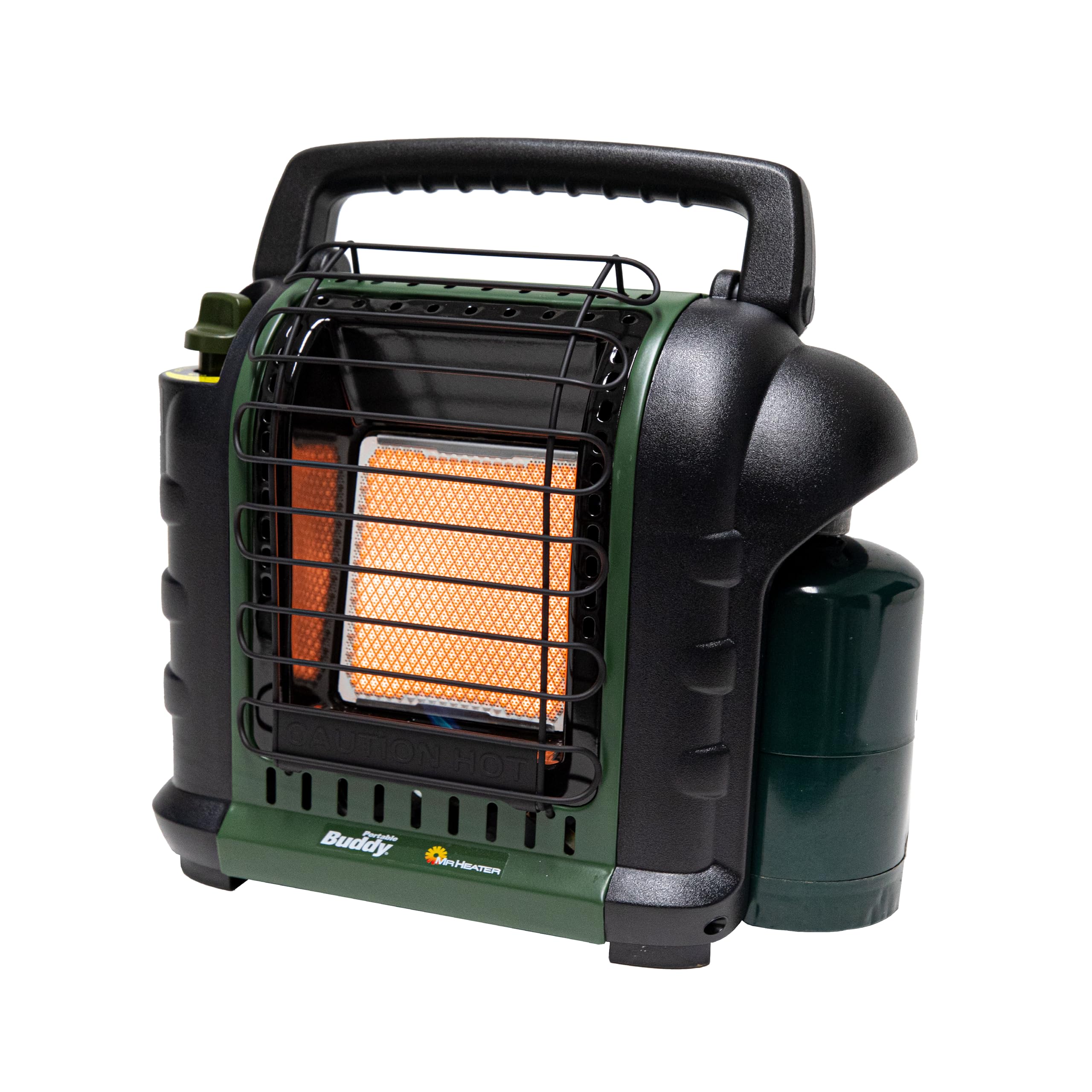 Mr. Heater Buddy 4,000-9,000-BTU Indoor-Safe Portable Propane Radiant Heater - Green