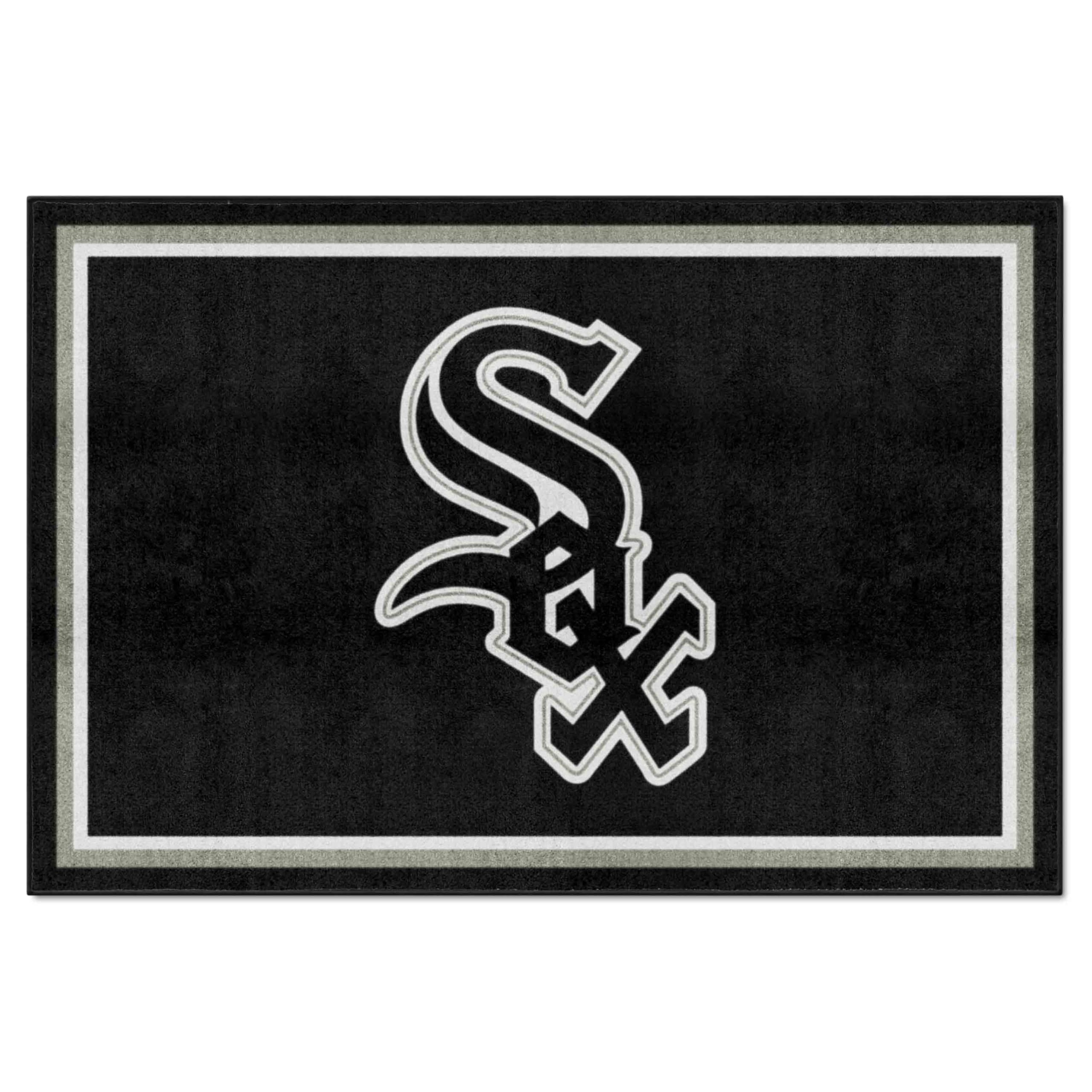 FANMATS 7054 Chicago White Sox 5ft. x 8 ft. Plush Area Rug