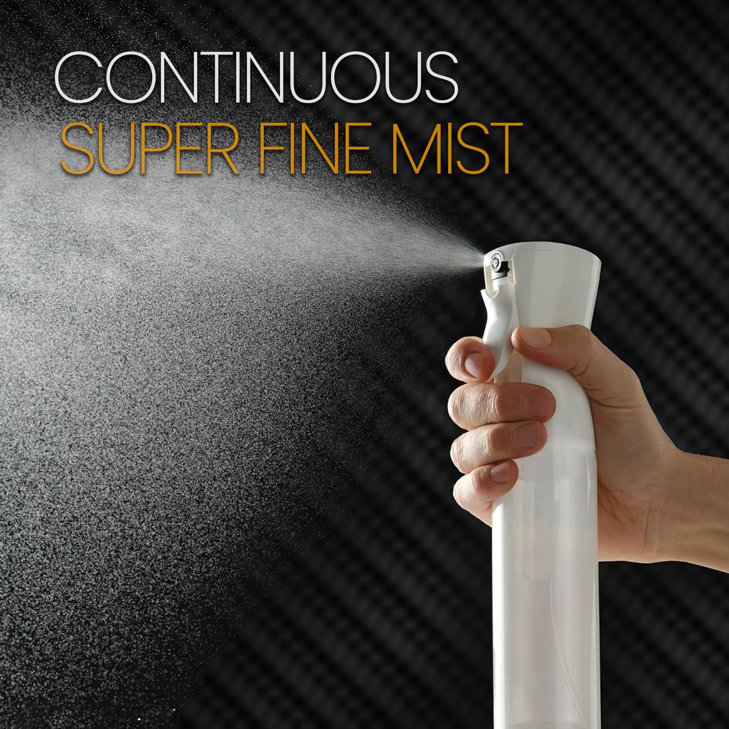 Fze Continuous Spray Bottles 2 Pack 300Ml With Ultra Fine Mist For Hair Spraying, Watering Plants, Durable Solution And Your Go-