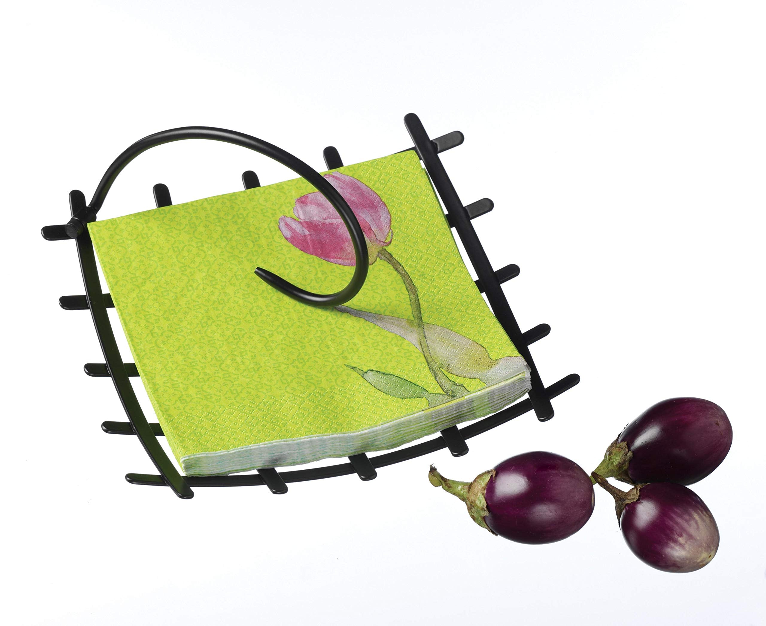Prodyne Metalla Wave Stay Put Napkin Holder, One Size