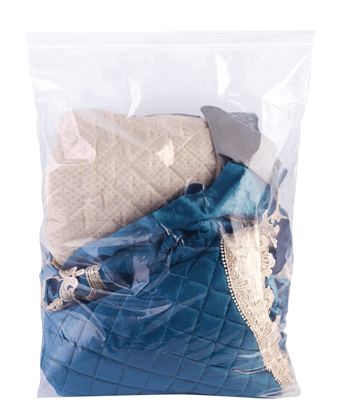 Pack Of 25] 16 X 19 Large 35 Gallon Storage Bags For Storage, Heavy-Duty Reclosable Freezer Bags For Food Storage, Food Prep, Cl