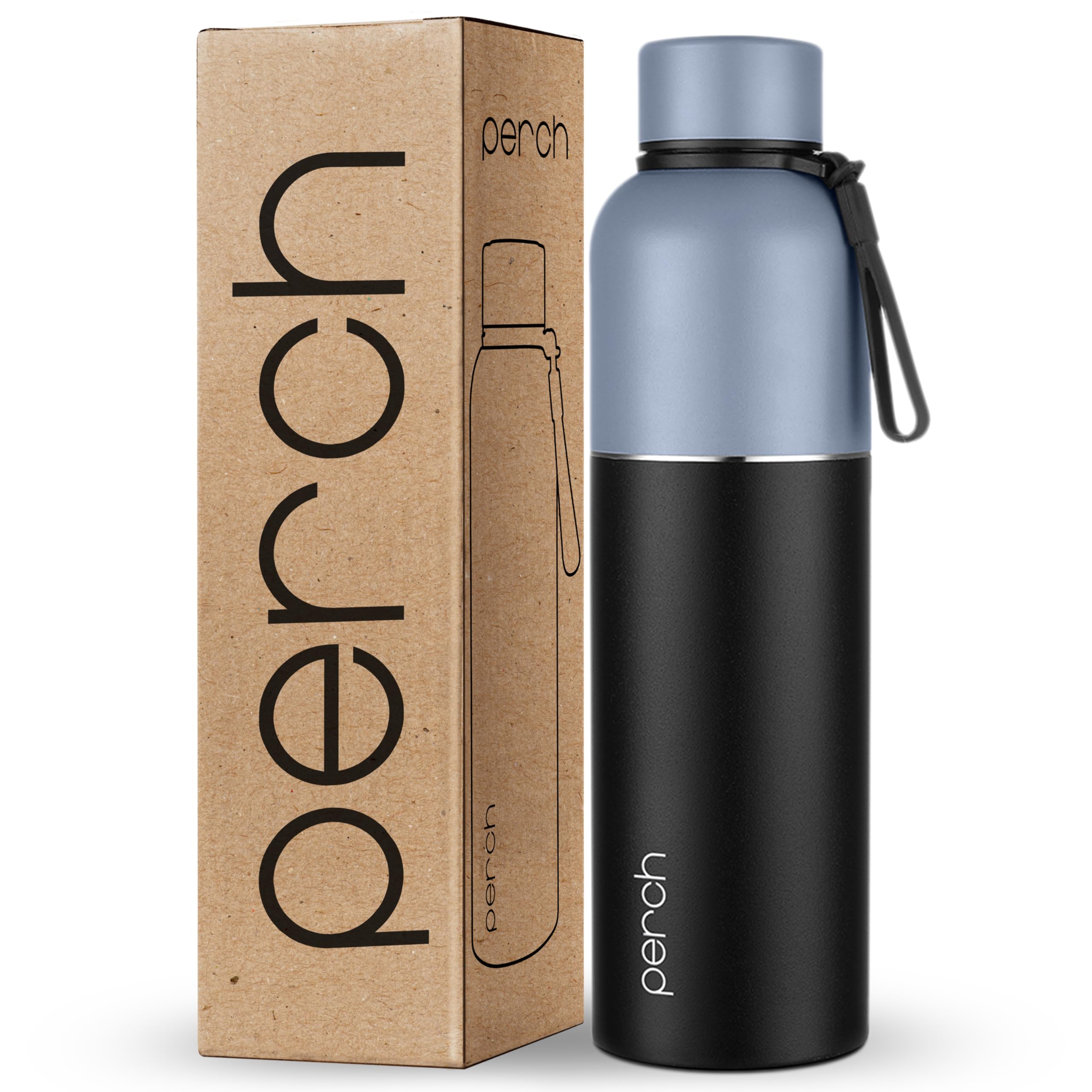 Perch Zenith Isi Certified Hot And Cold Steel Water Bottle 1 Ltr, Vacuum Insulated Flask For Adults | Bpa-Free, Leakproof | Easy