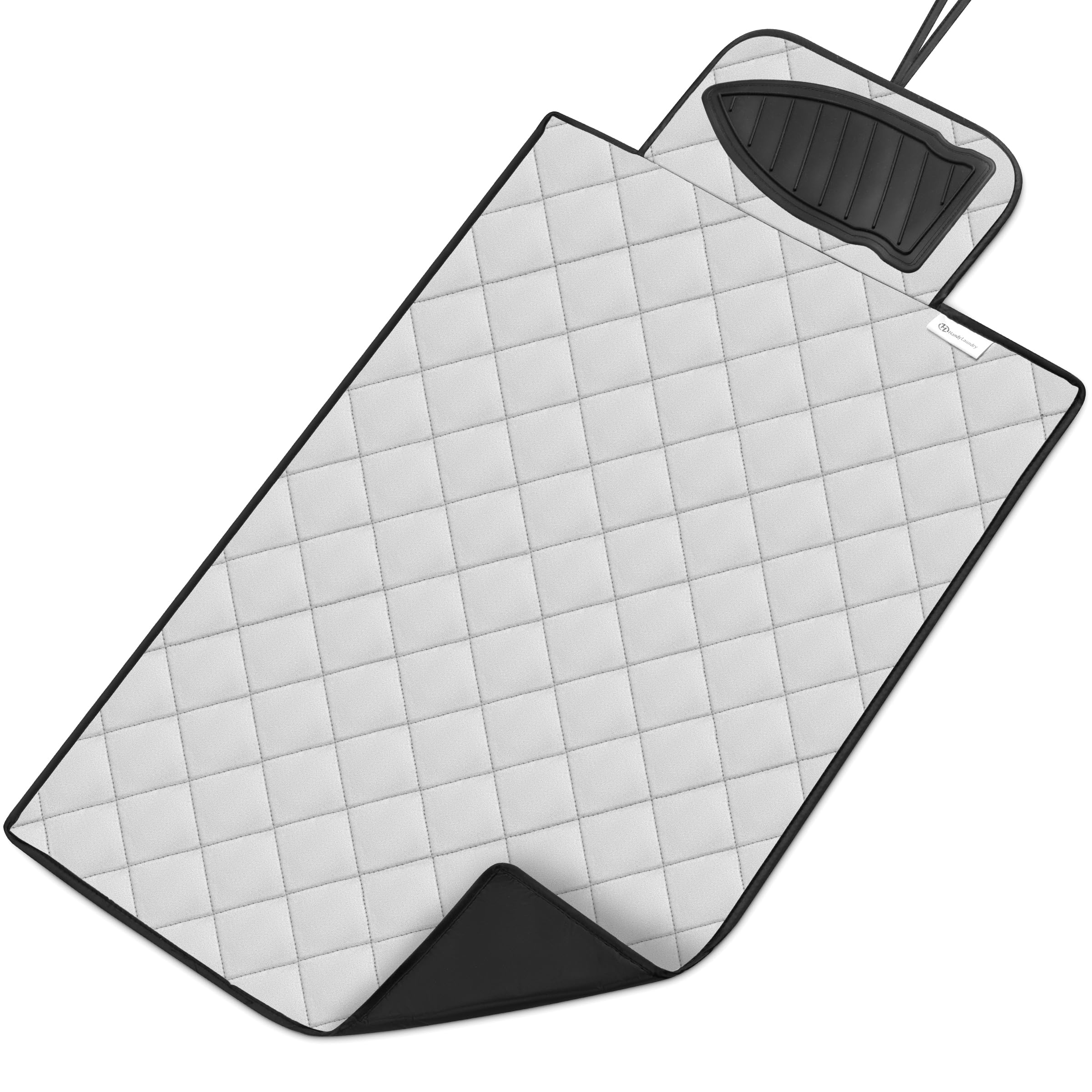 Handy Laundry Magnetic Ironing Mat  Change Any Flat Surface into an Ironing Board  Silicone Slip Resistant Iron Rest to Safely Place Your Hot Iron  Easy to Take Along When Traveling  (19 x 28 Inches)