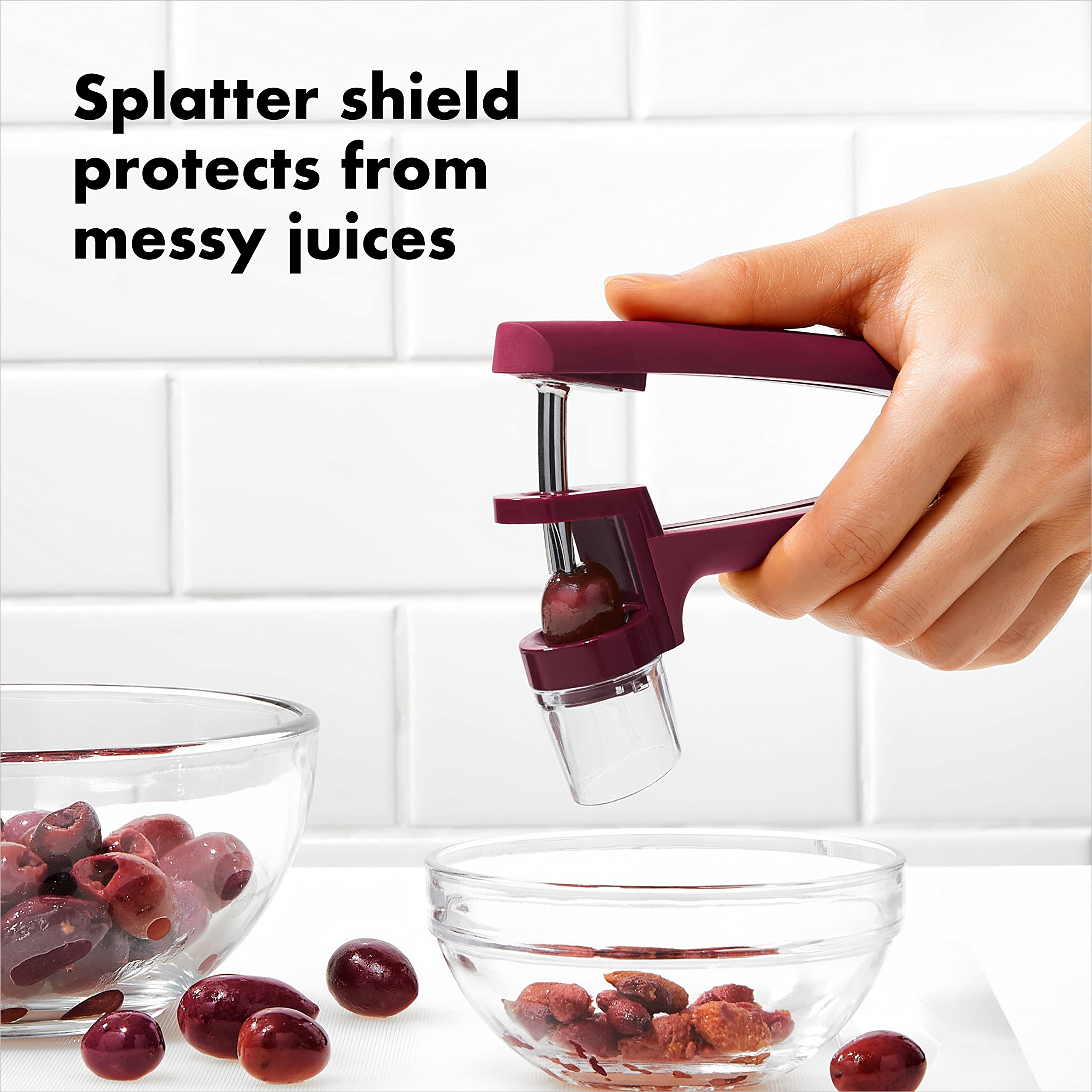 Oxo Good Grips Cherry & Olive Pitter - Beet
