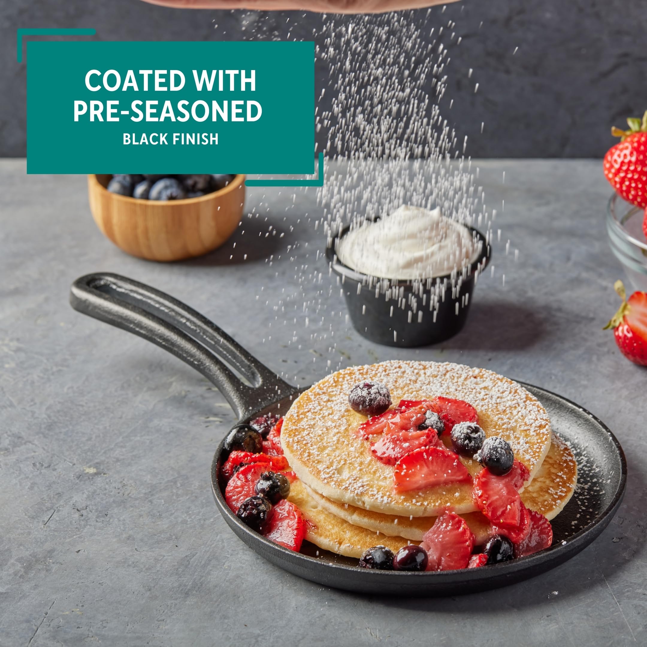 Mirro 6In Cast Iron Preseasoned Mini Griddle