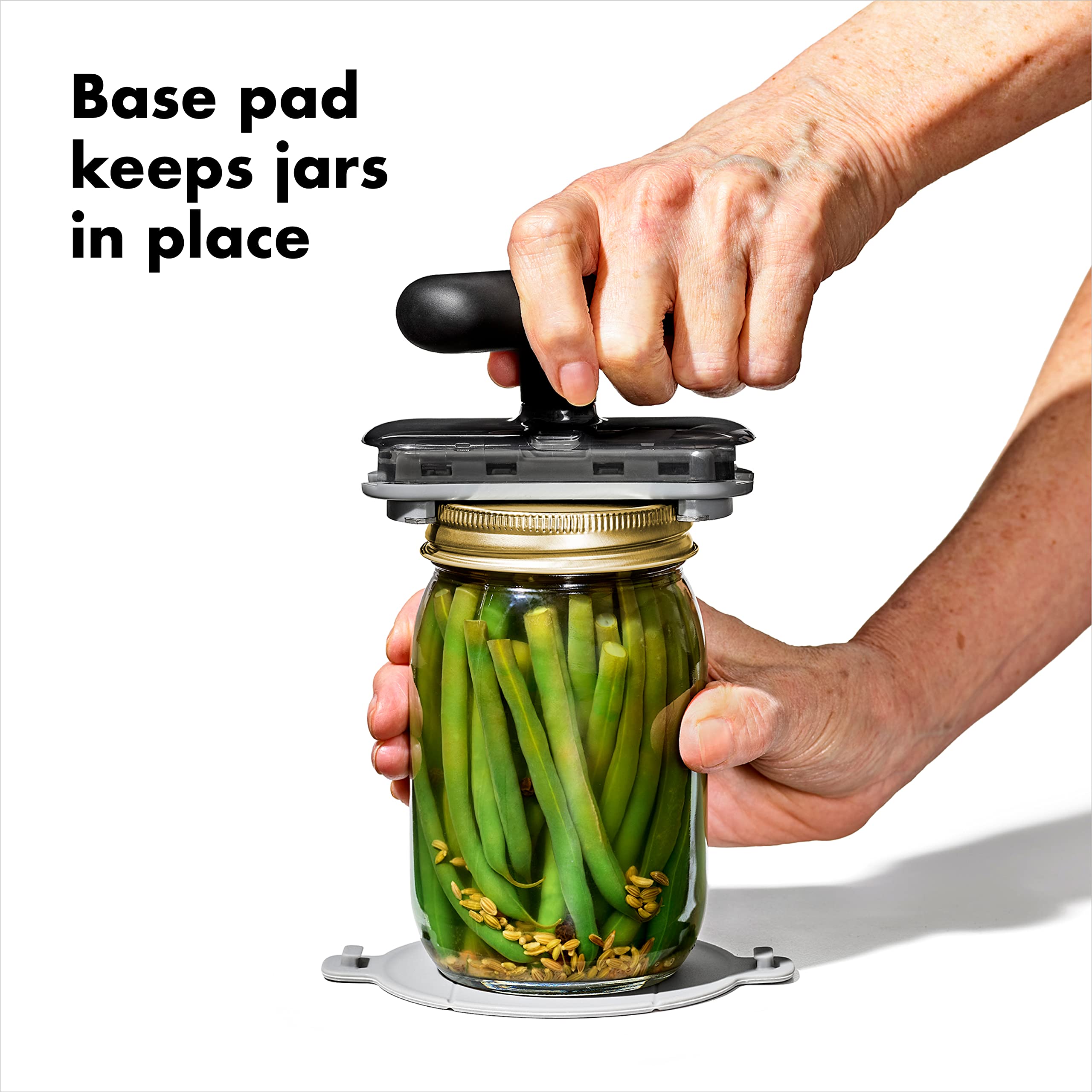 Oxo Good Grips Twisting Jar Opener With Basepad, Black