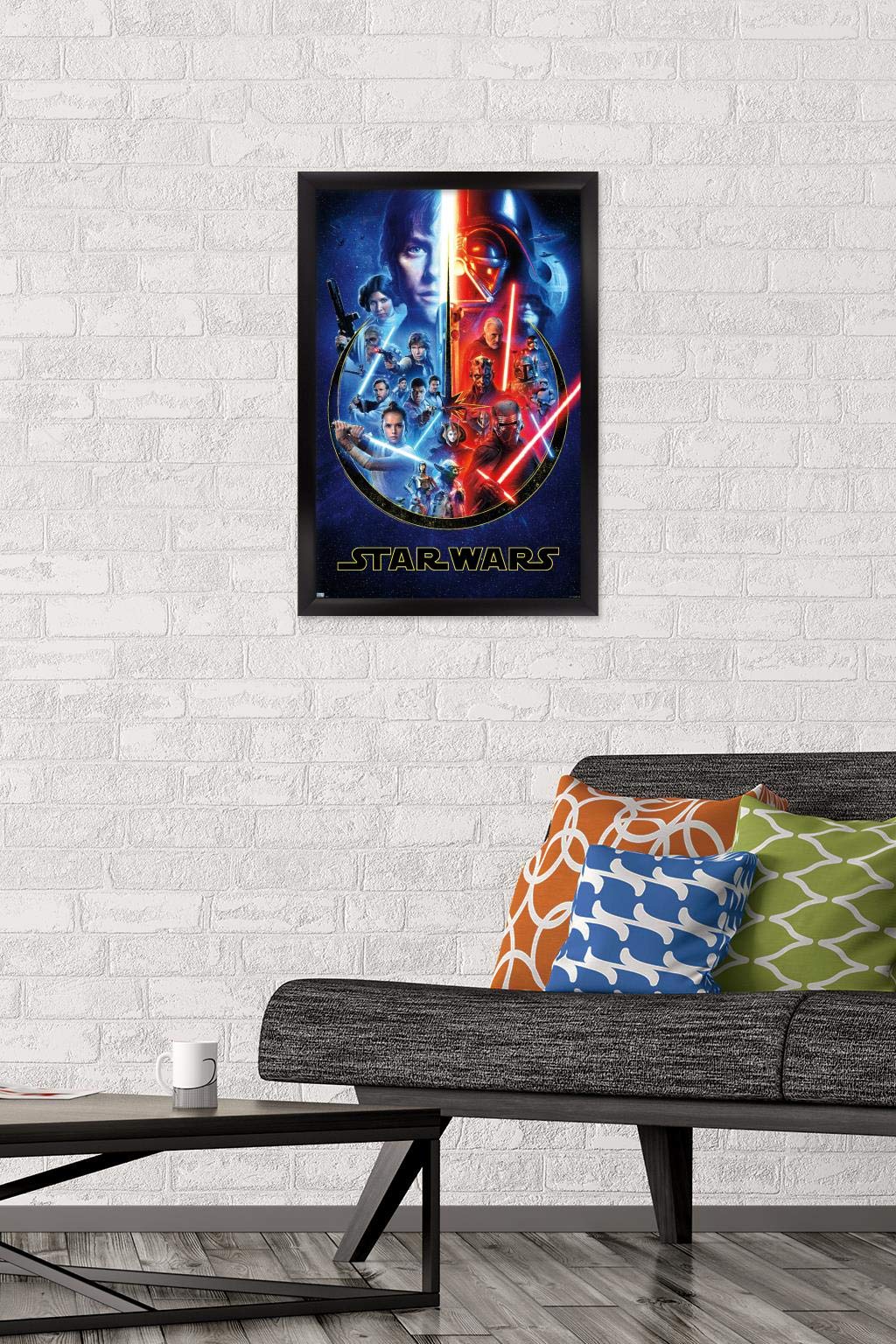 Trends International Star Wars - Skywalker Saga Wall Poster, 14.725'' X 22.375'', Black Framed Version