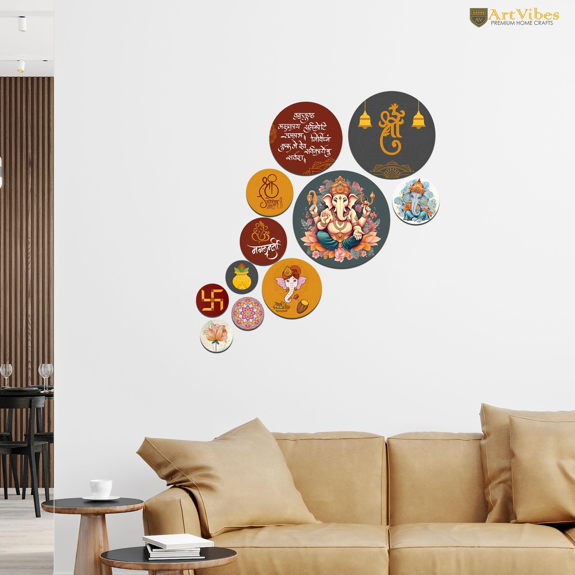 Artvibes Decorative Wooden Wall Hanging Decoration Item For Home | Office | Gift | Decor Art Livingroom, Bedroom | Stylish Moder