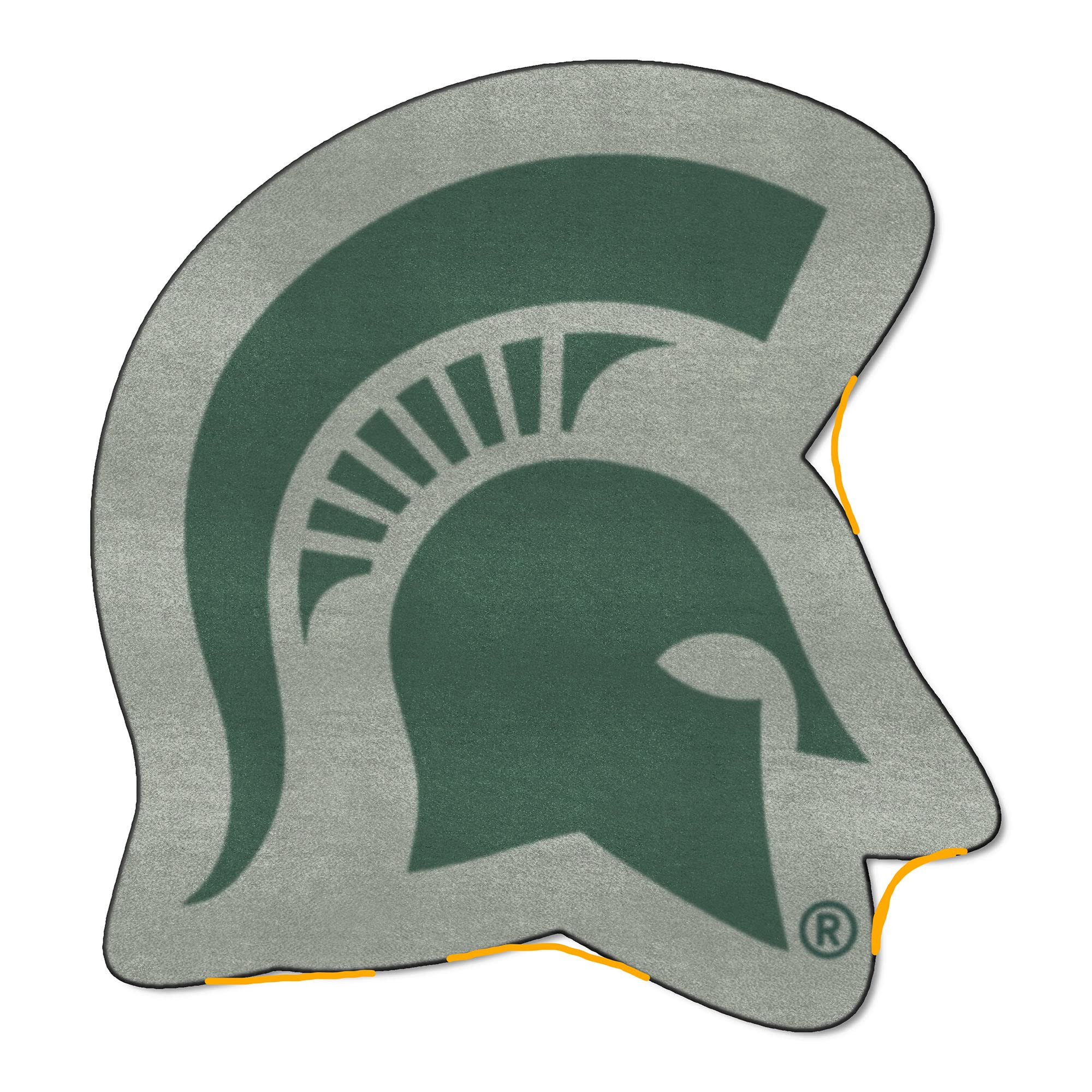 FANMATS Home Indoor Sports Team Logo Michigan State Mascot Mat