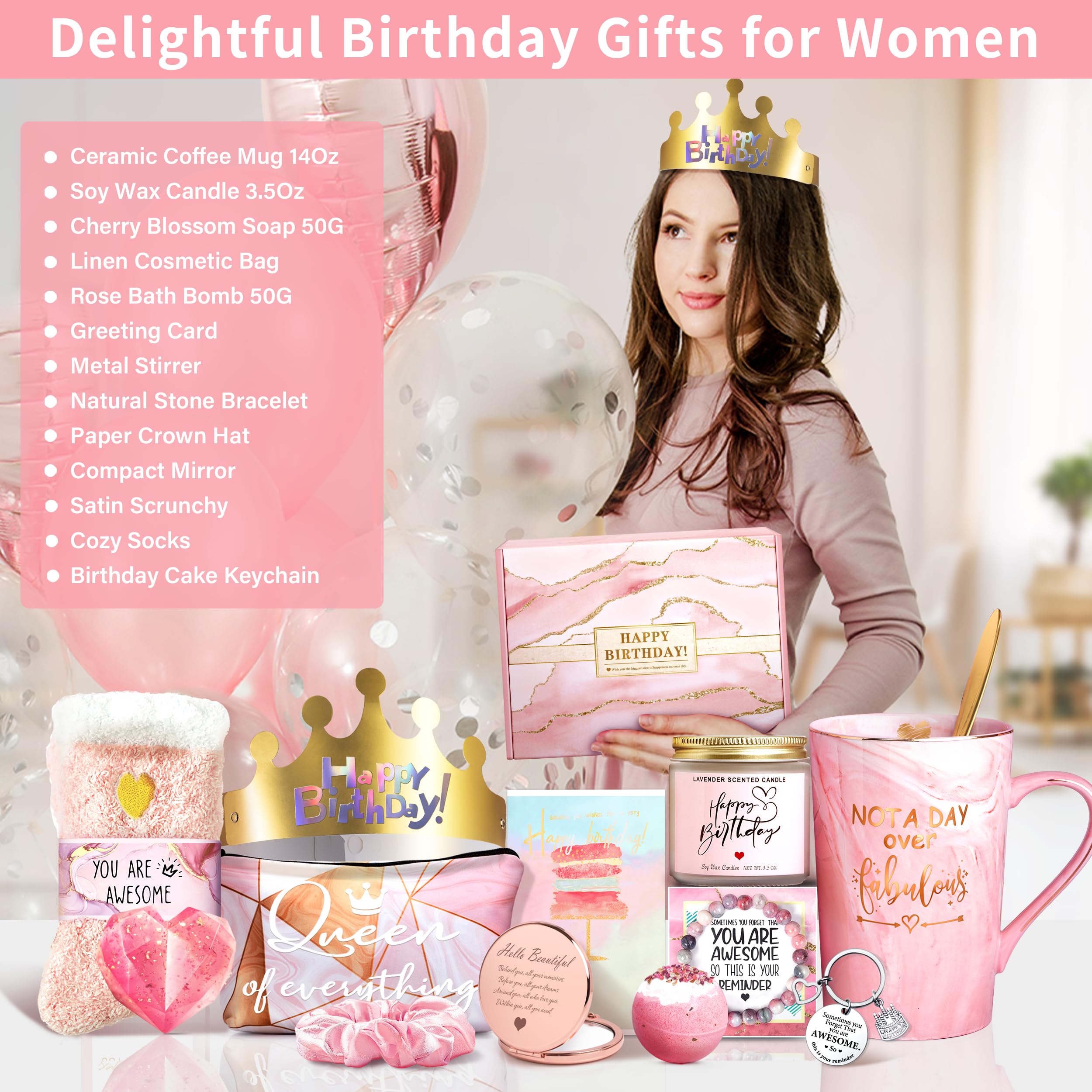 Jumway Not A Day Over Fabulous Mug - Birthday Gifts for Women - Funny Birthday Gift Ideas for Her, Friends, Coworkers, Her, Wife