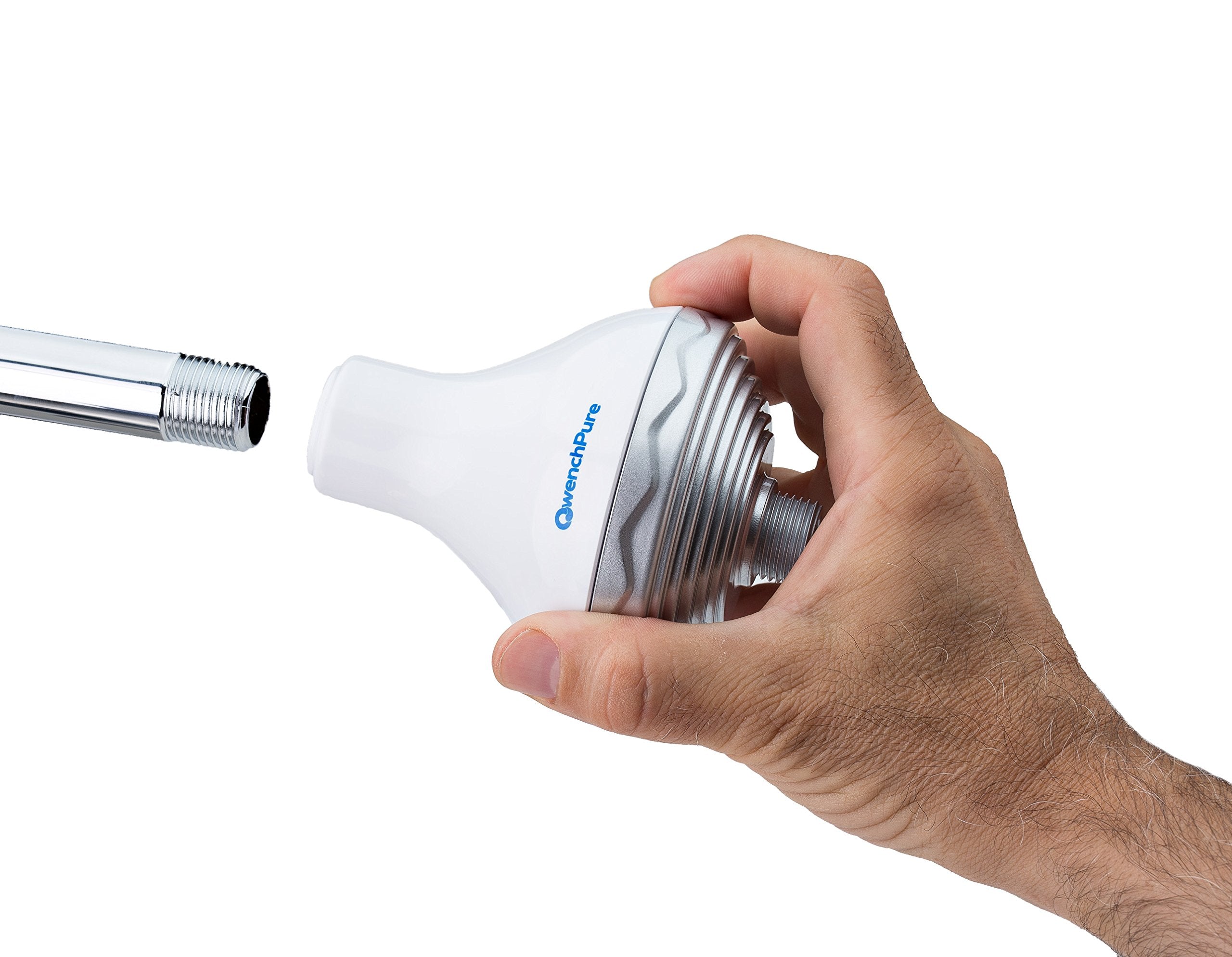 Shower Filter :: High Output :: With Advanced Carbon Free Technology Uses 100% Kdf-55 Material (8 Oz.) To Safely Remove Chlorine