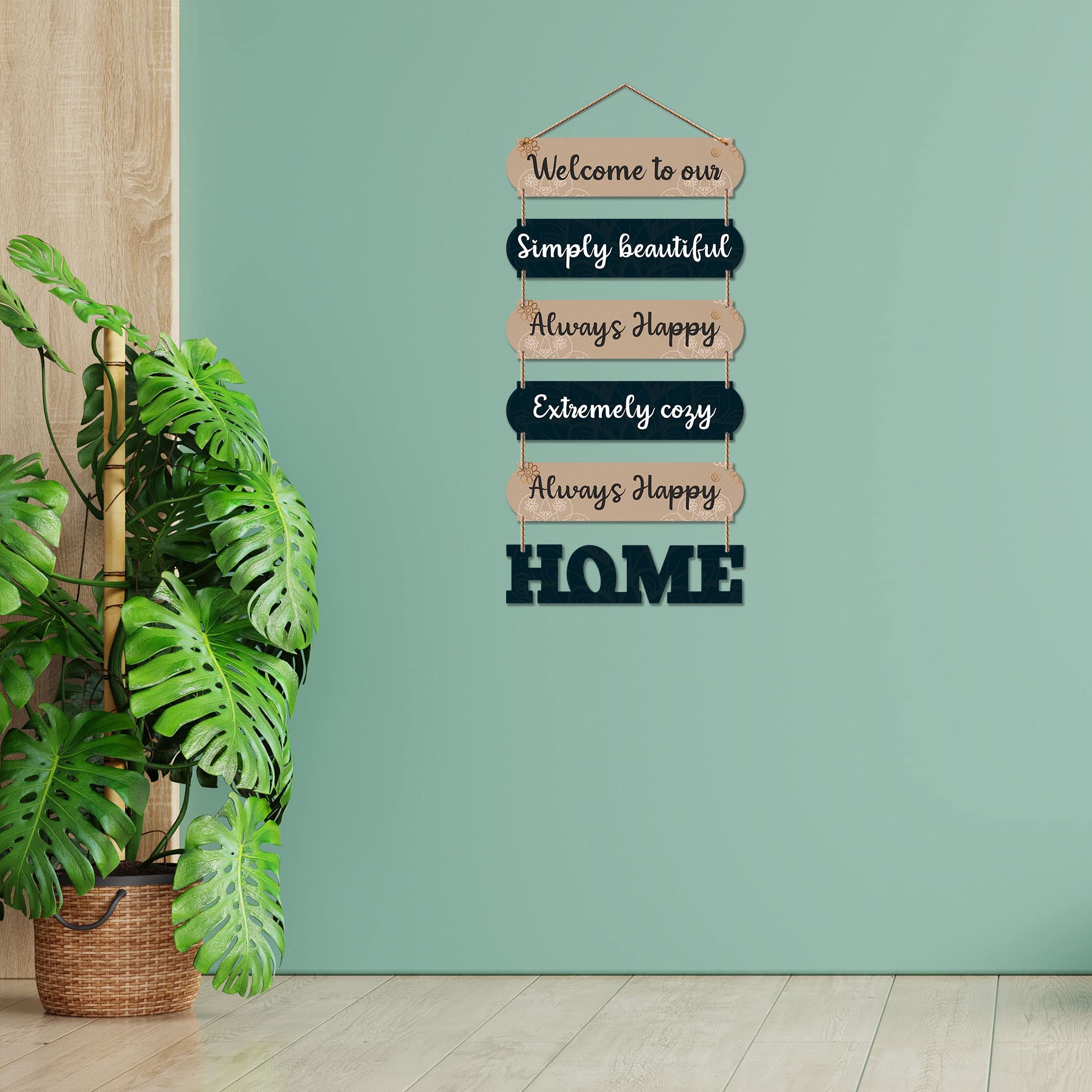 Artvibes Home Quote Decorative Wall Art MDF Wooden Wall Hanger for Living Room | Bedroom | Gifts | Home Decoration | Modern Deco