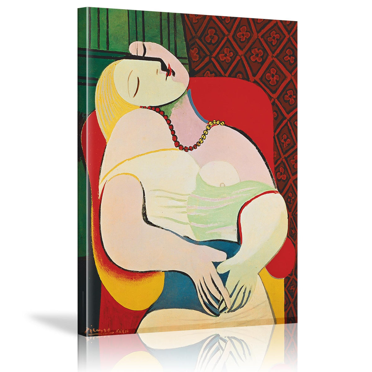 Pablo Picasso'S Wall Art -The Dream By Pablo Picasso Wall Art Women Painting Modern Canvas Wall Art Abstract Picasso Paintings B