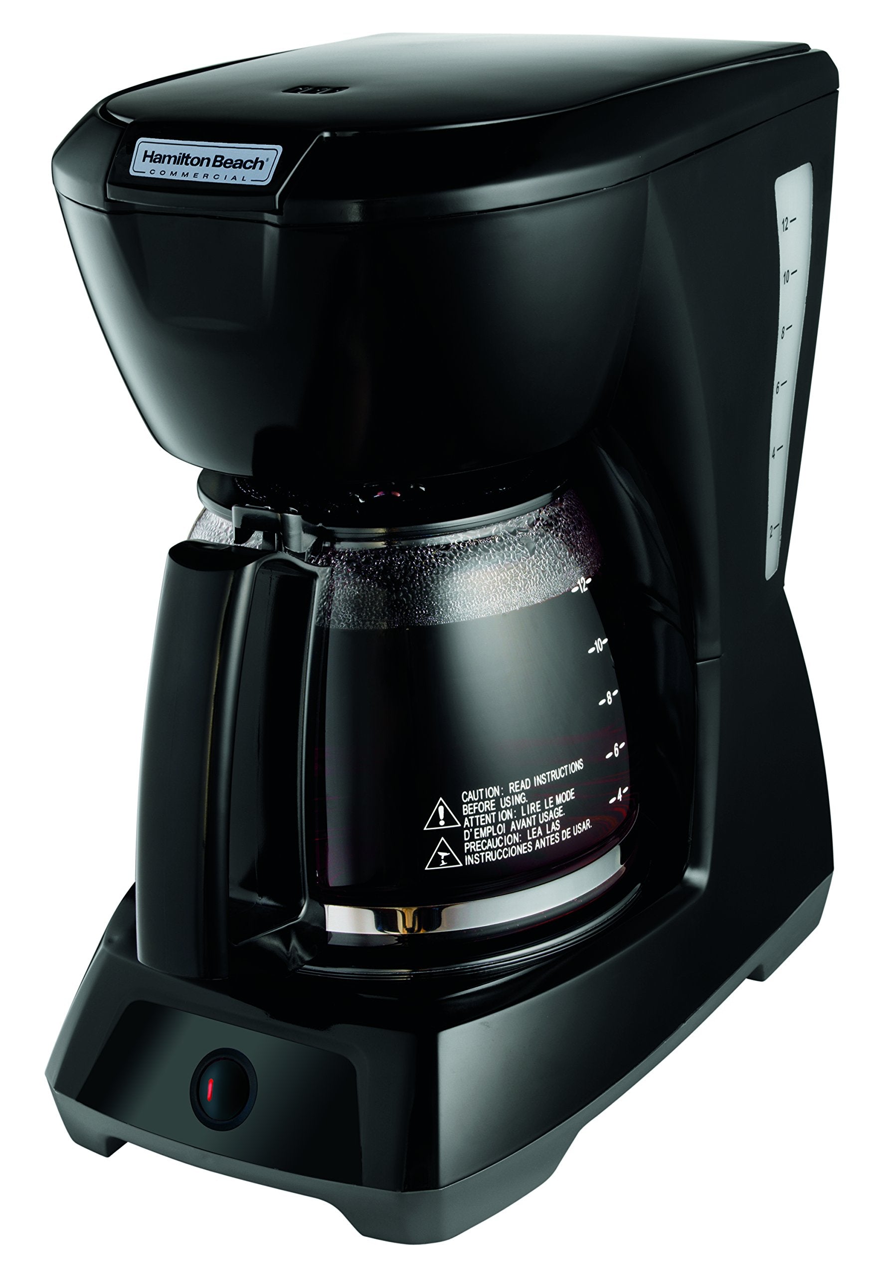 Hamilton Beach Commercial Hdc1200 12 Cup Coffeemaker Black With Glass Carafe | Hospitality Rated