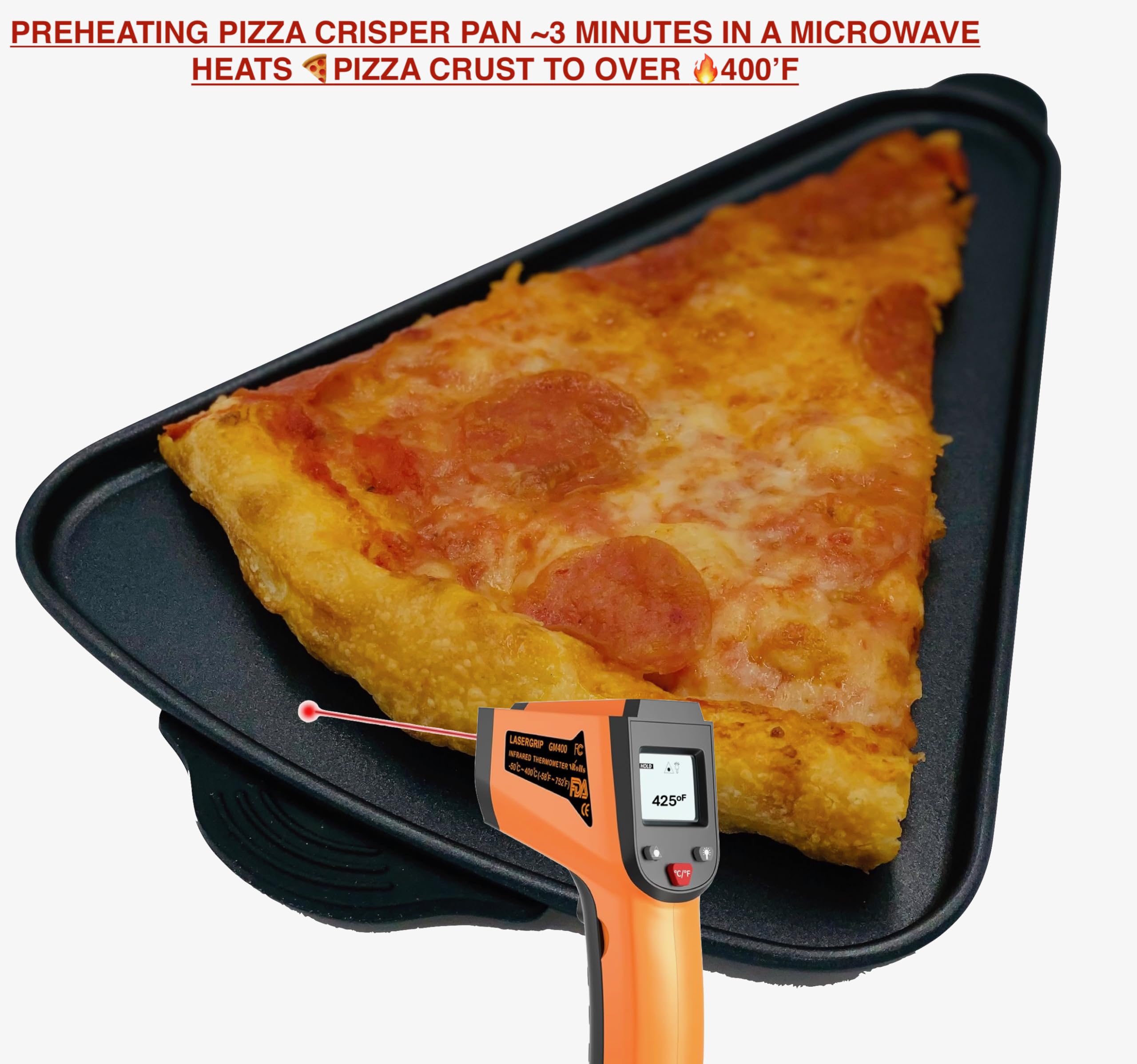 Pie-Pod Single Slice Pizza Crisper Pan