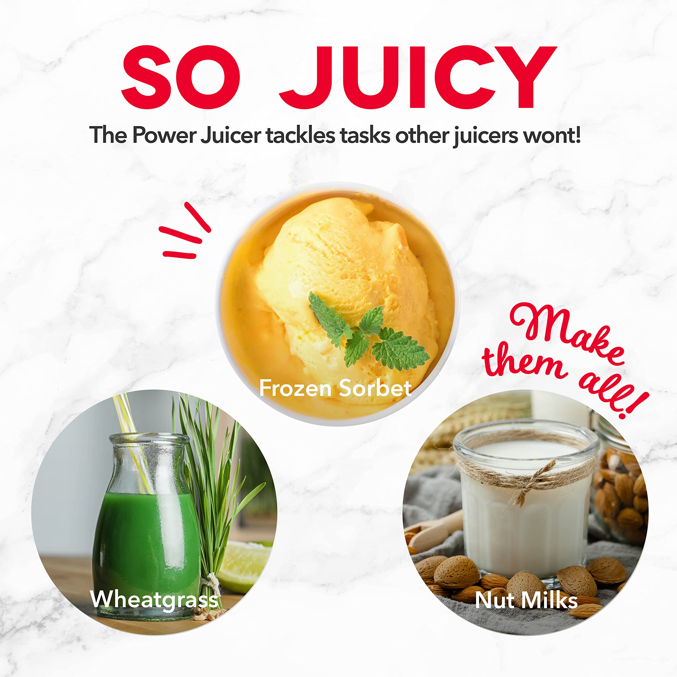 DASH Deluxe Compact Masticating Slow Juicer  Easy to Clean Cold Press Juicer with Brush  Pulp Measuring Cup  Frozen Attachment and Juice Recipe Guide - Black