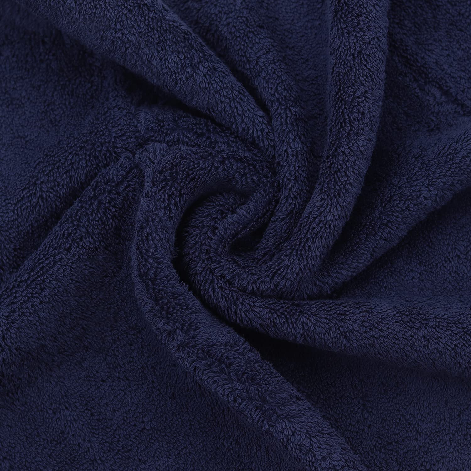 Luxury Hotel & Spa Quality  Quick Dry 100% Turkish Cotton 700 GSM  Eco Friendly Towel  for Bathroom Dobby Border Soft Bath Towel Set 27 X 54 (Navy Blue  Bath Towels - Set of 2)