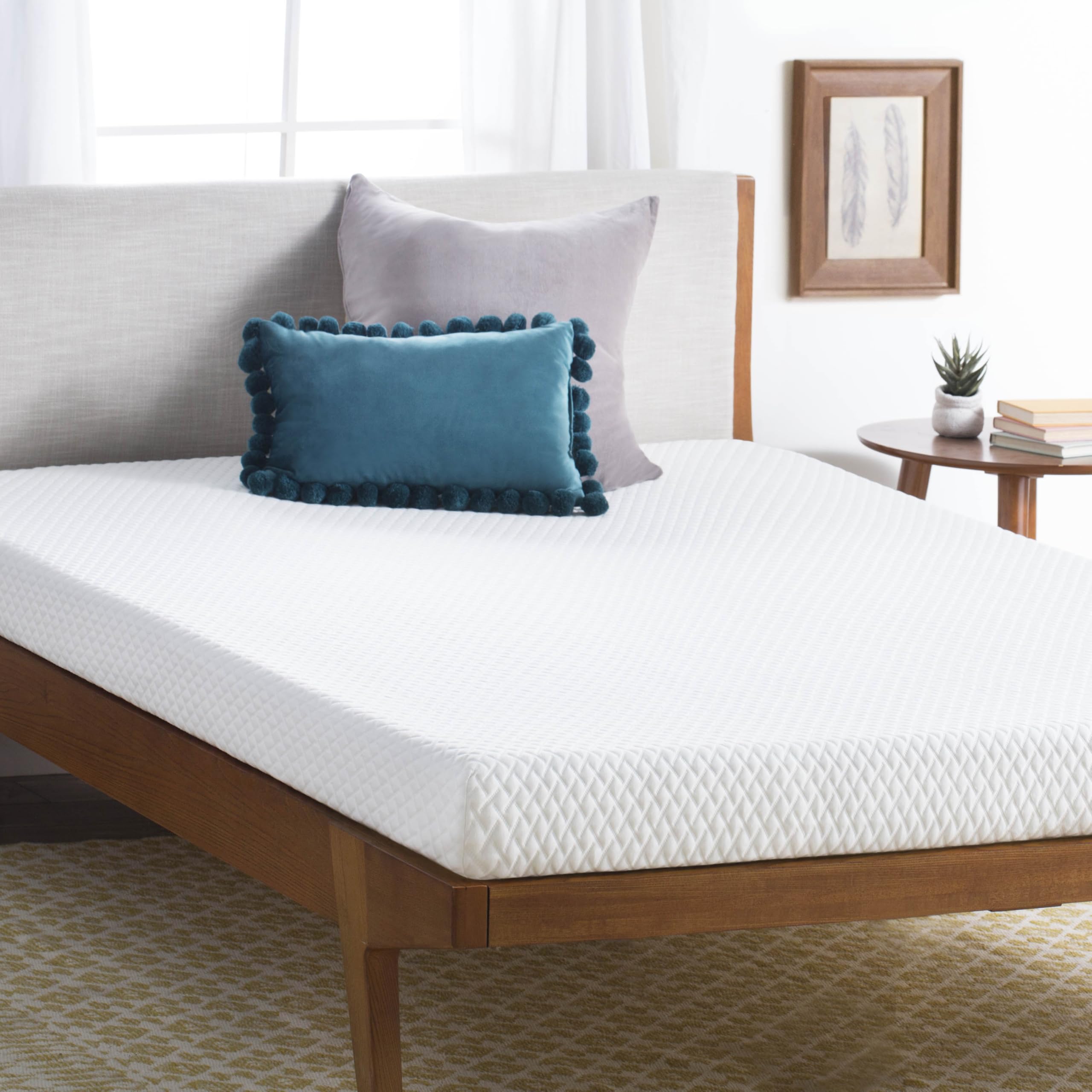 Linenspa 5 Inch Gel Infused Memory Foam Mattress - Queen Size - Firm - Low Profile Bed - Mattress in a Box - Youth or Kids Bed -