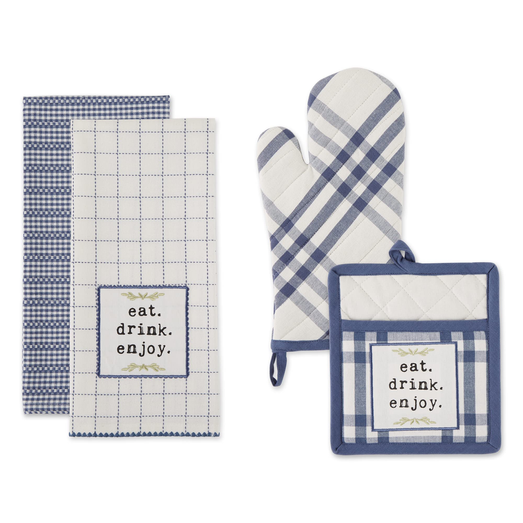 FRENCH BLUE HOME SWEET FARMHOUSE KITCHEN SET/4