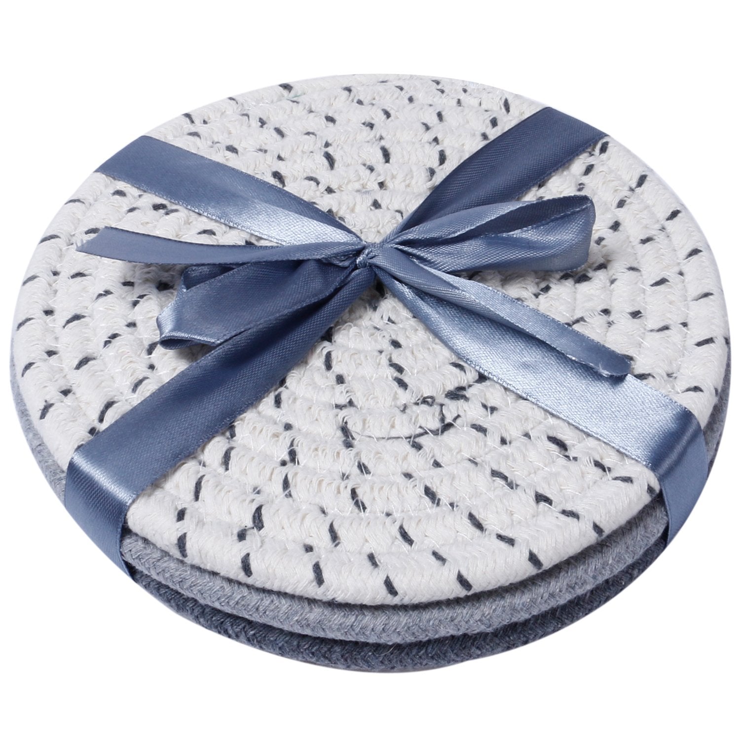 Lifaith Potholders Set Trivets Set 100% Pure Cotton Thread Weave Hot Pot Holders Set (Set Of 3) Hot Pads, Hot Mats, Stylish Coas