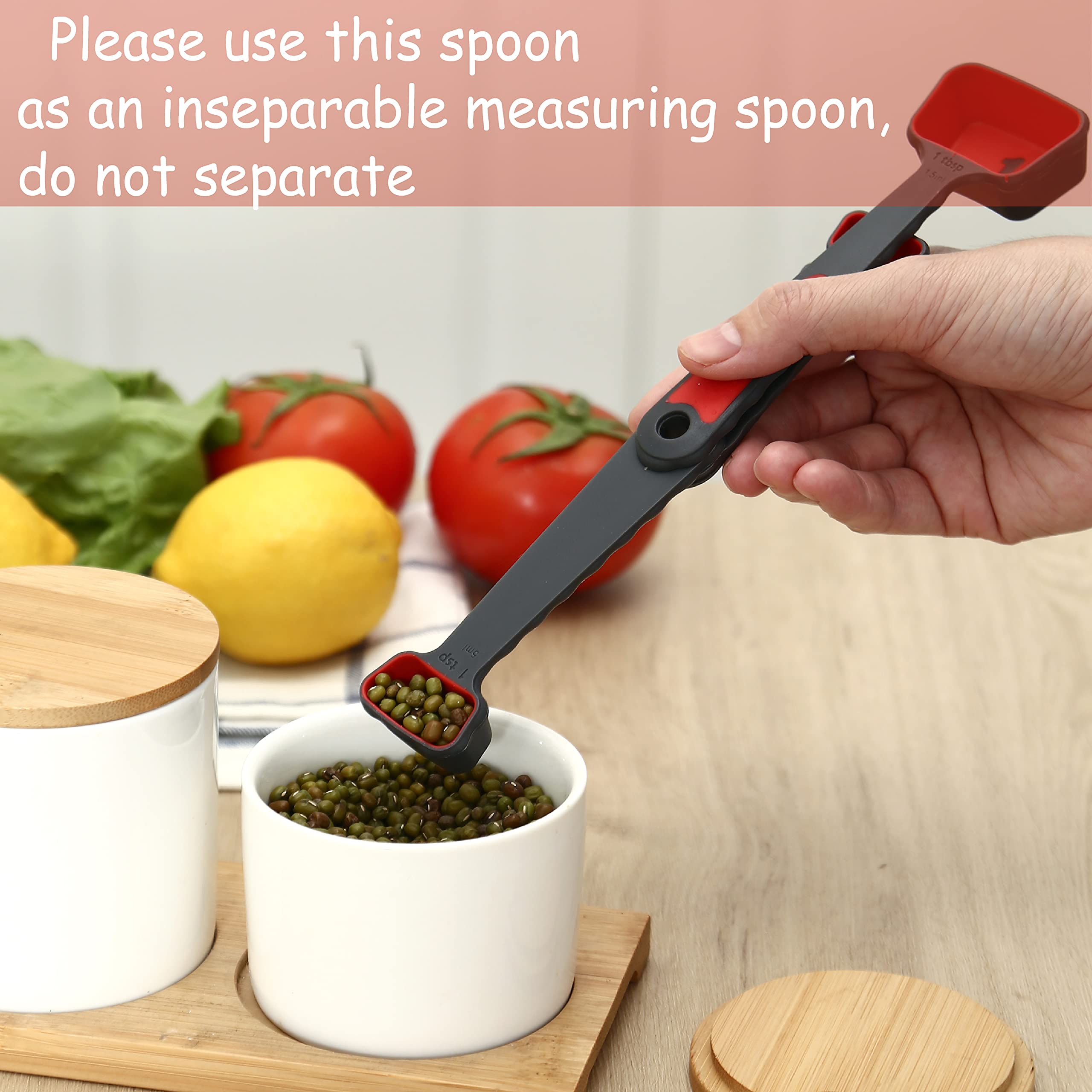 Collapsible Silicone Soft Measuring Cups And Measuring Spoons,8 Pieces Portable Food Grade Silicone Measurement Cup For Liquid &
