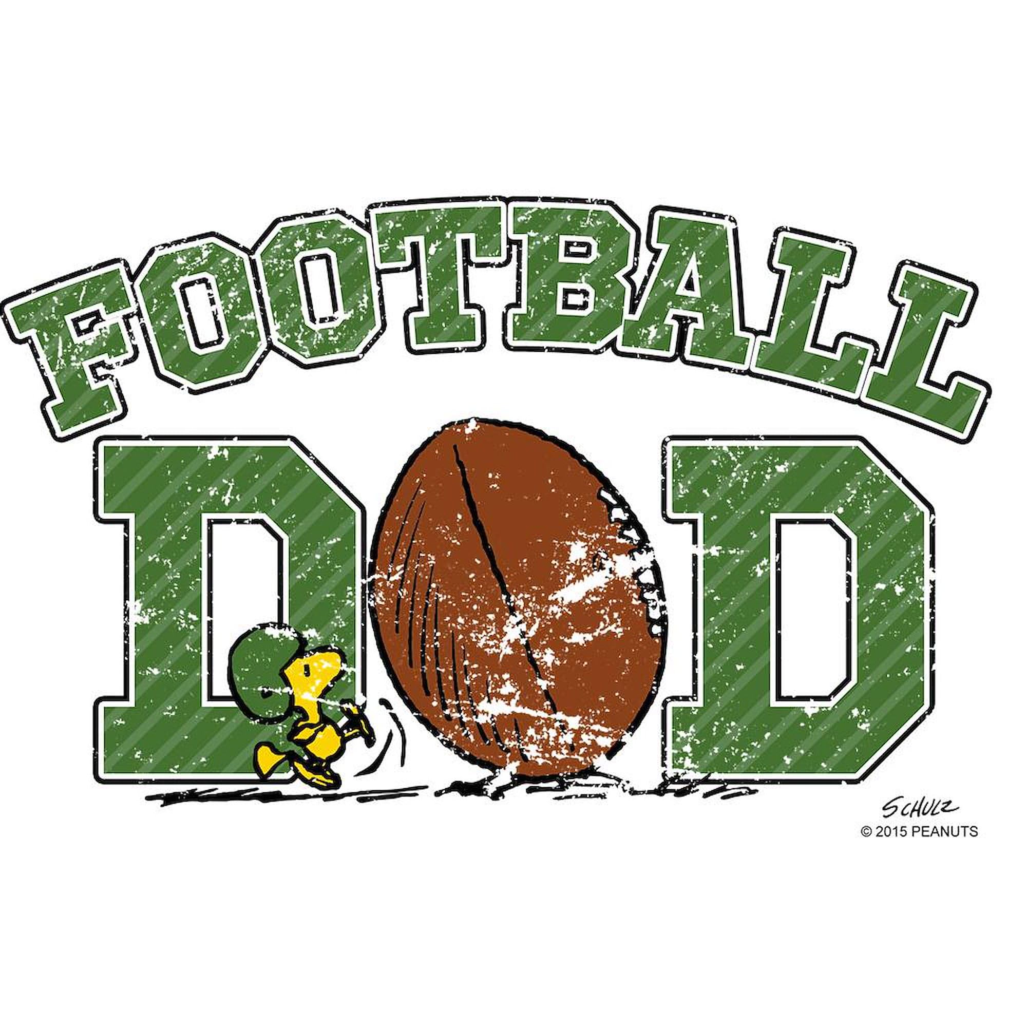 CafePress Snoopy Football Dad Mug 11 oz (325 ml) Ceramic Coffee Mug