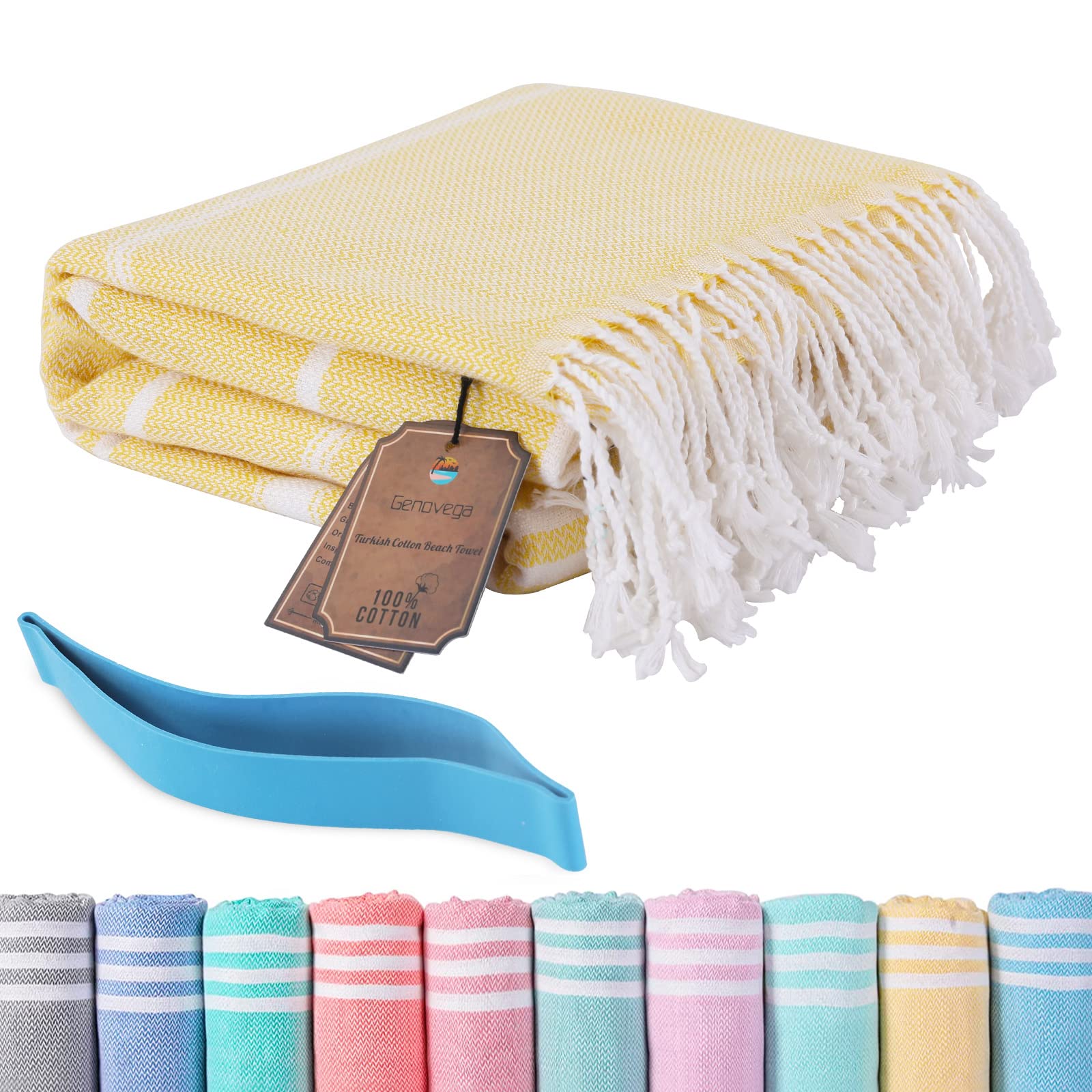 Turkish Beach Pool Towels With Towel Band Chair Clips Carnival Cruise Ship Essentials Oversized Extra Large Xl Big Summer Vacati