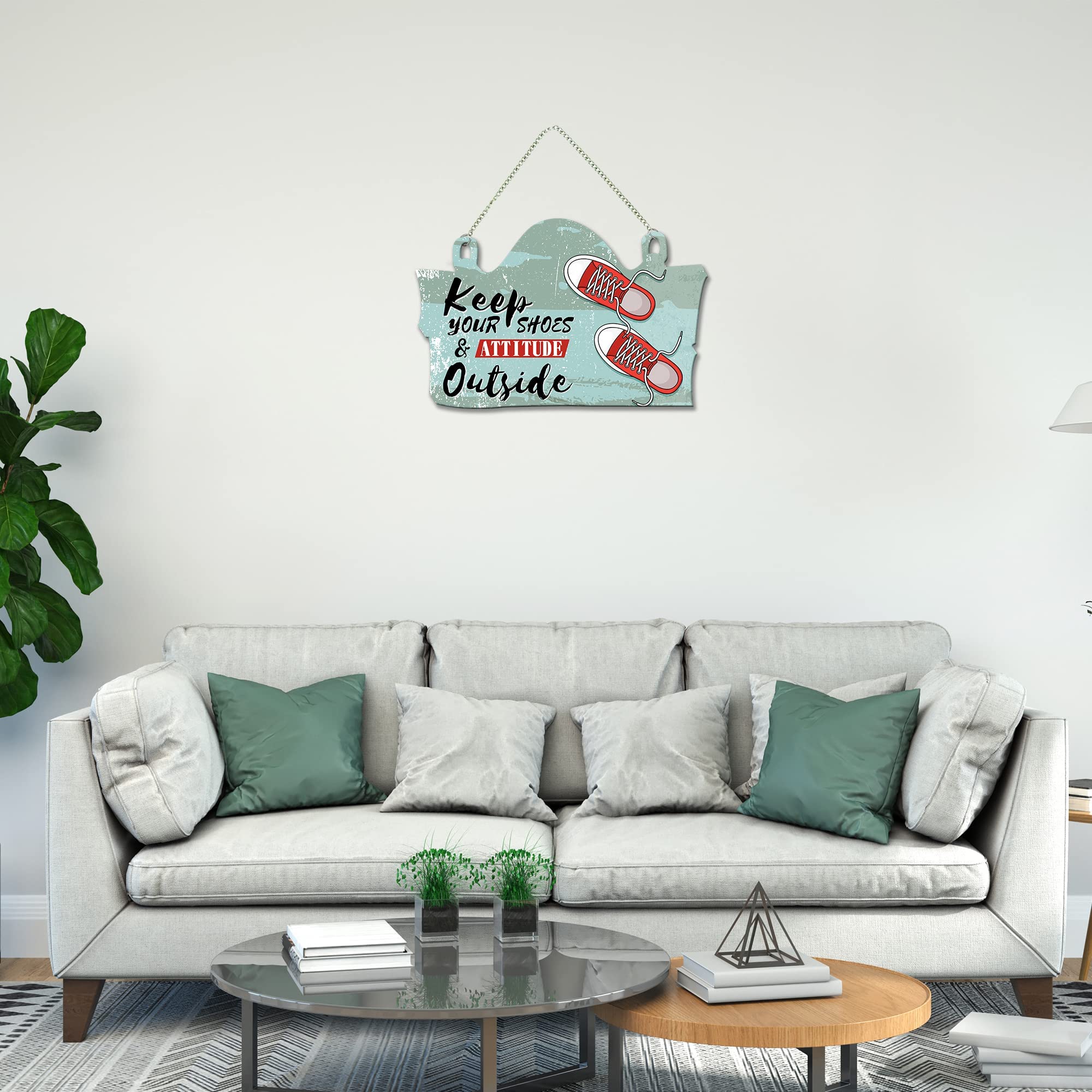 Artvibes Entrance Quote Wall Hanger for Home Decor | Office | Gifts | Bedroom | Wall Art for Living Room Wall | Decoration Wall