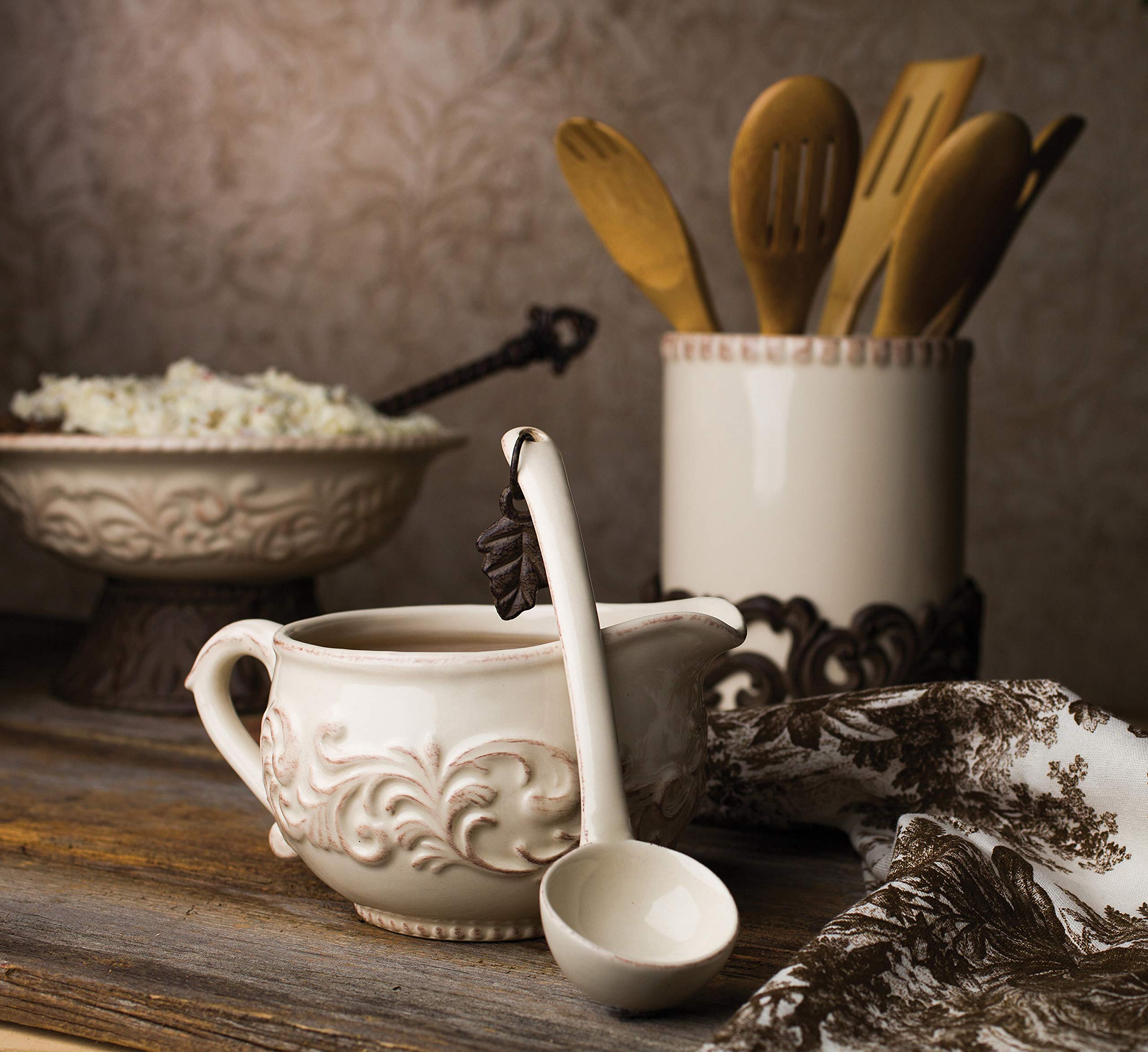 Gg Collection Sauce Boat With Ladle