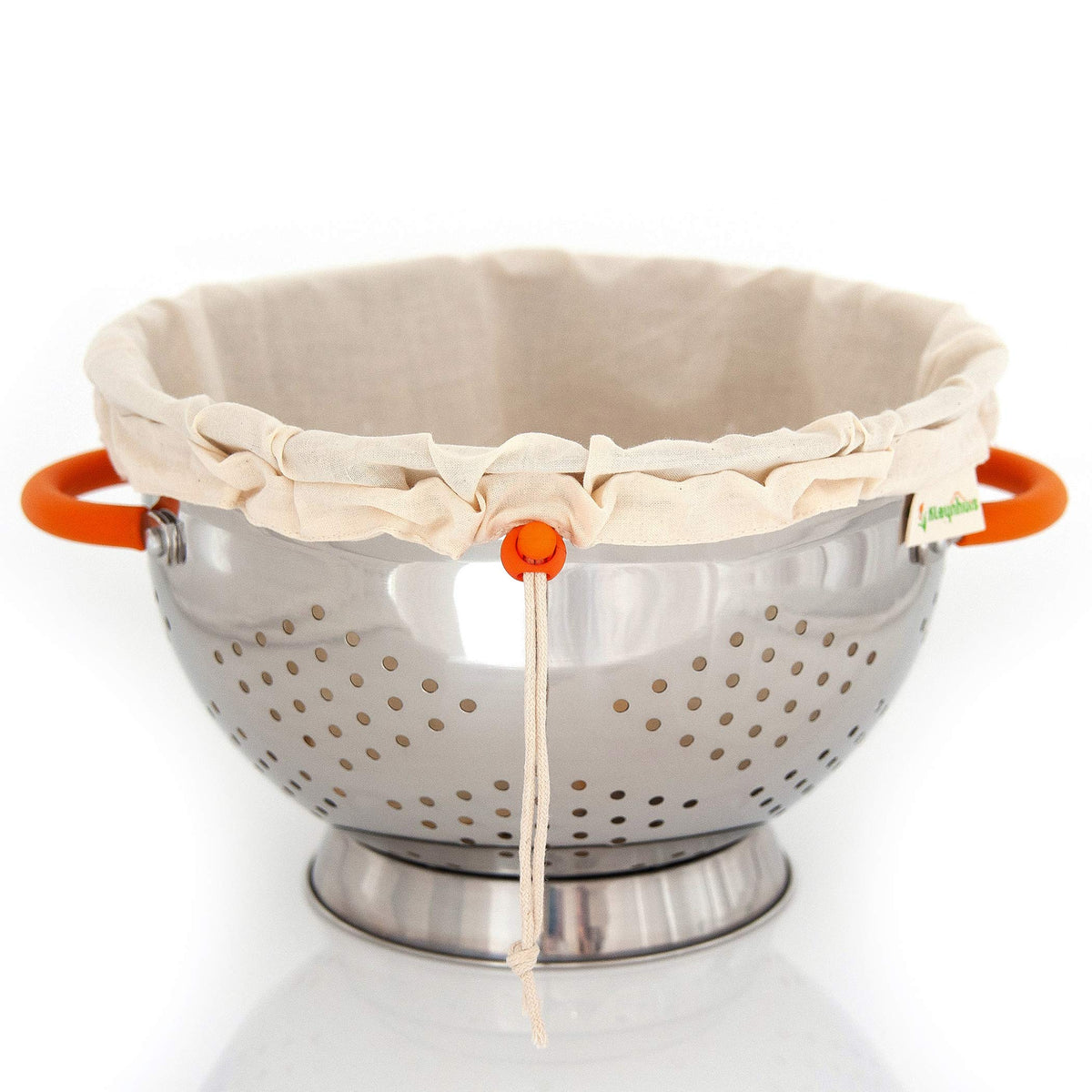 Kleynhuis Greek Yogurt Strainer Set: Stainless Steel Colander With Organic Cotton Strainer Pouch | Premium Greek Yogurt Maker, L