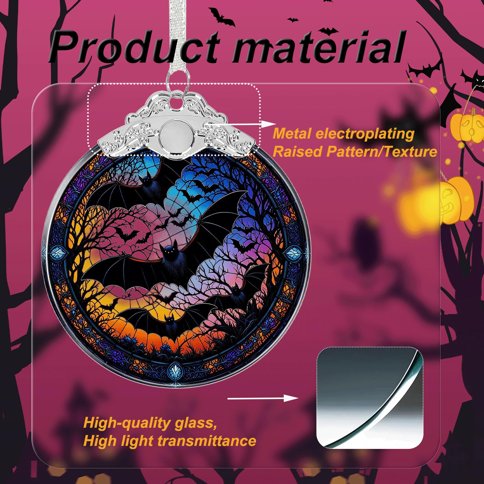 Book Tree Christmas Ornament Unique - Book Lover Ornament Glass for Christmas Tree Decorations- Holiday Keepsake Present Exchang