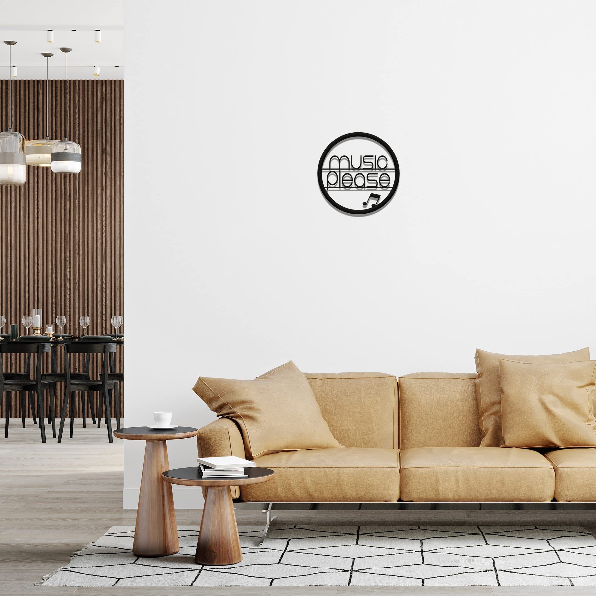 Artvibes Music Please Designer Wood Wall Hanging for Home Wall Decor | Decorative Items for Living Room | Wooden Hangers for Hom
