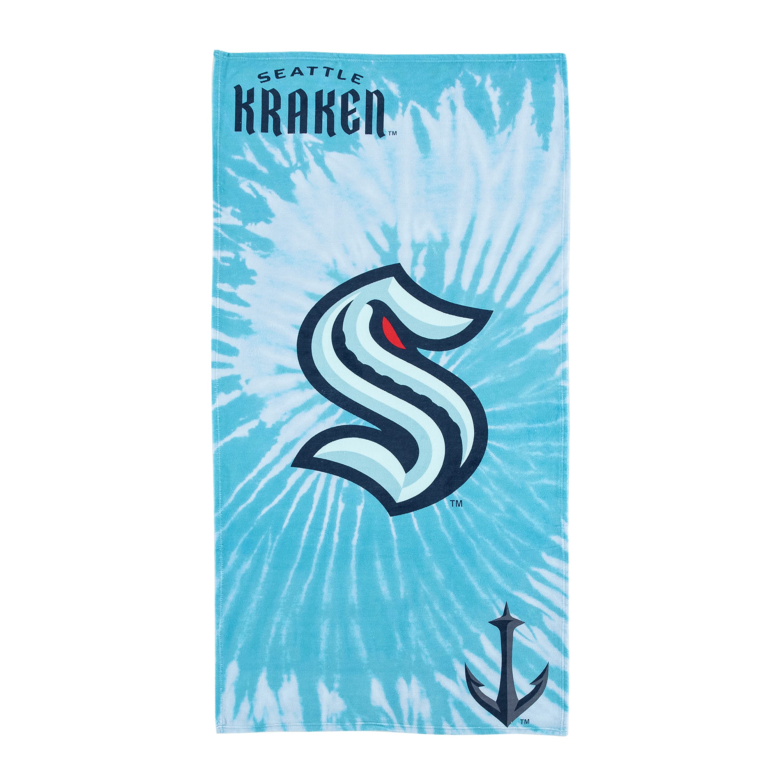 Northwest The Company Nhl Seattle Kraken Beach Towel, 30'' X 60'', Psychedelic