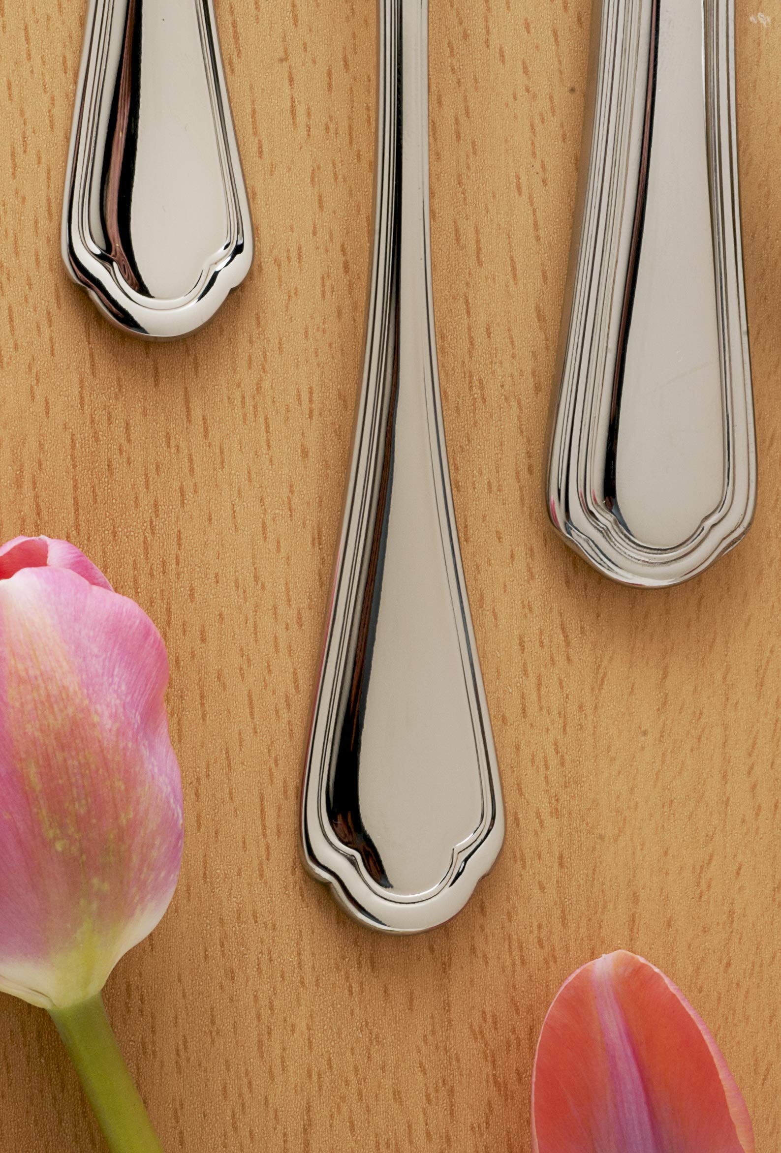 Fortessa Medici 18/10 Stainless Steel Flatware, 5 Piece Place Setting, Service For 1
