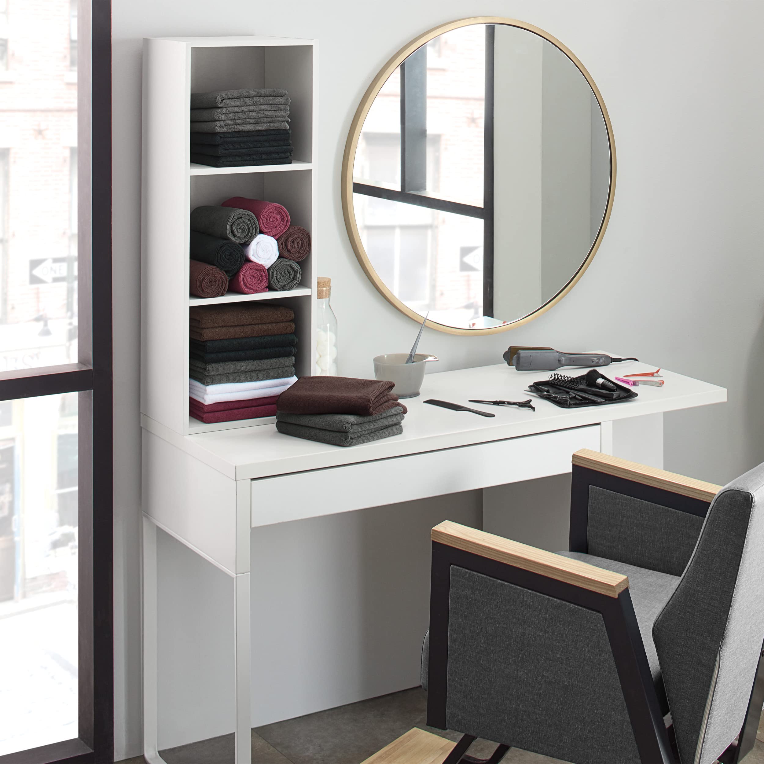 Arkwright Bleach Safe Salon Towels - (Pack of 24) Microfiber Bleach Resistant, Absorbent Hair Drying Bulk Towel Set, Perfect for