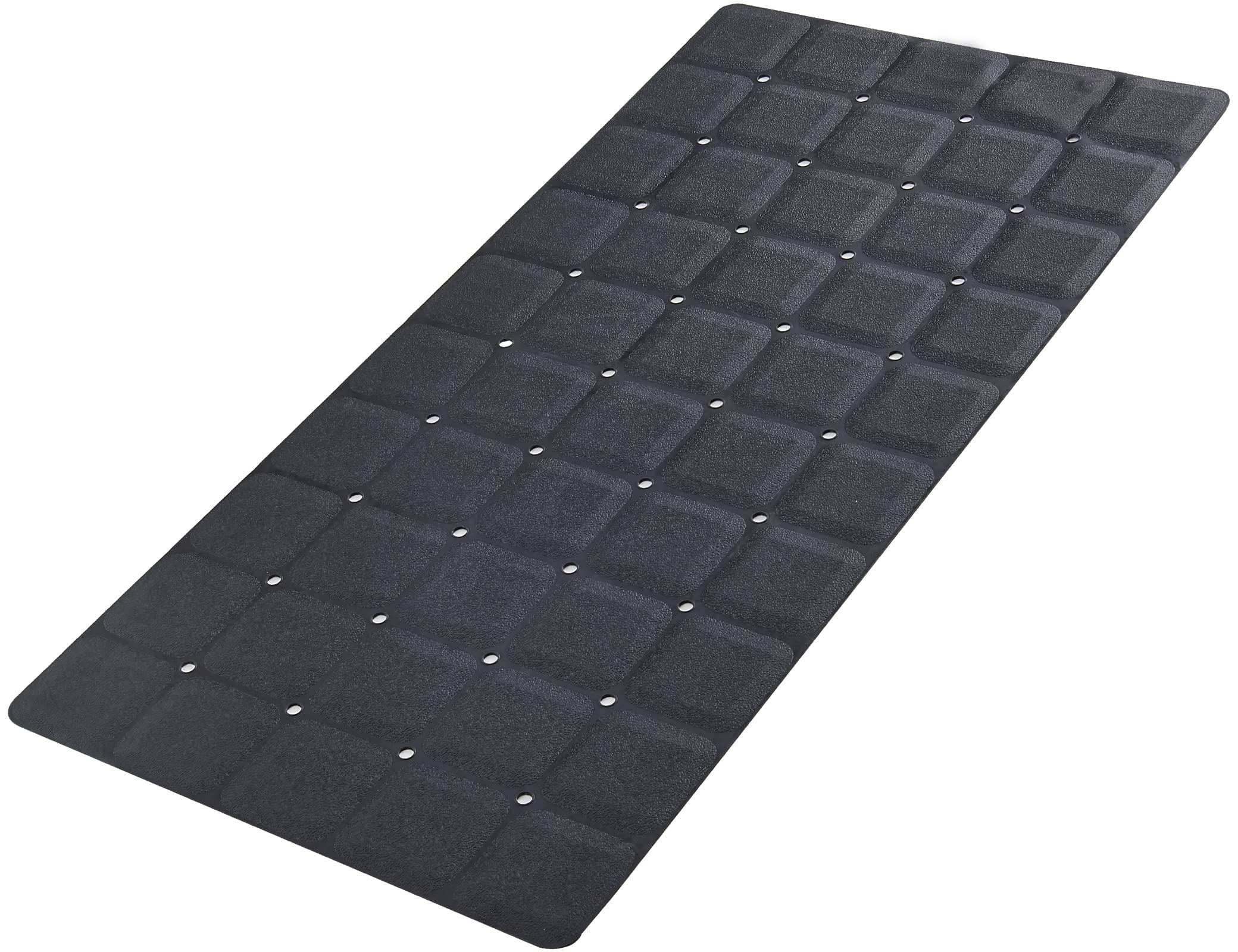 Webos Foldable Silicone Bathtub Mat: Jumbo Size Heavy Duty Safety Bath Mat For Tub Without Suction Cups Non Slip Bath & Shower M