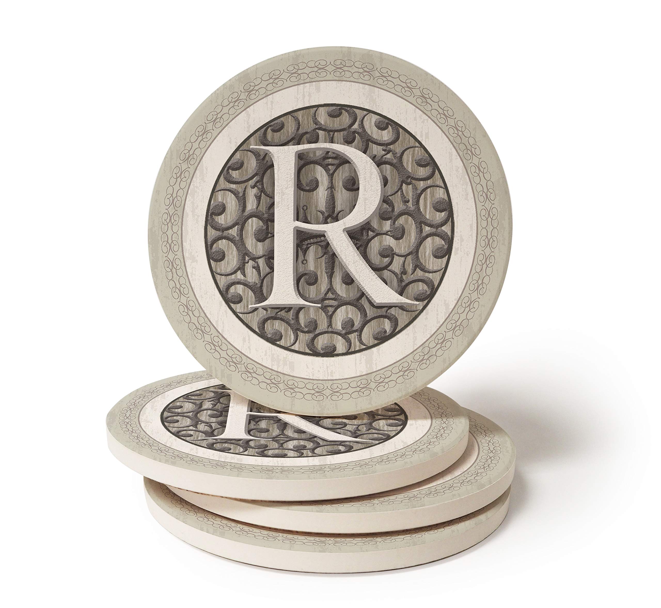 Coasterstone Monogram R Coasters