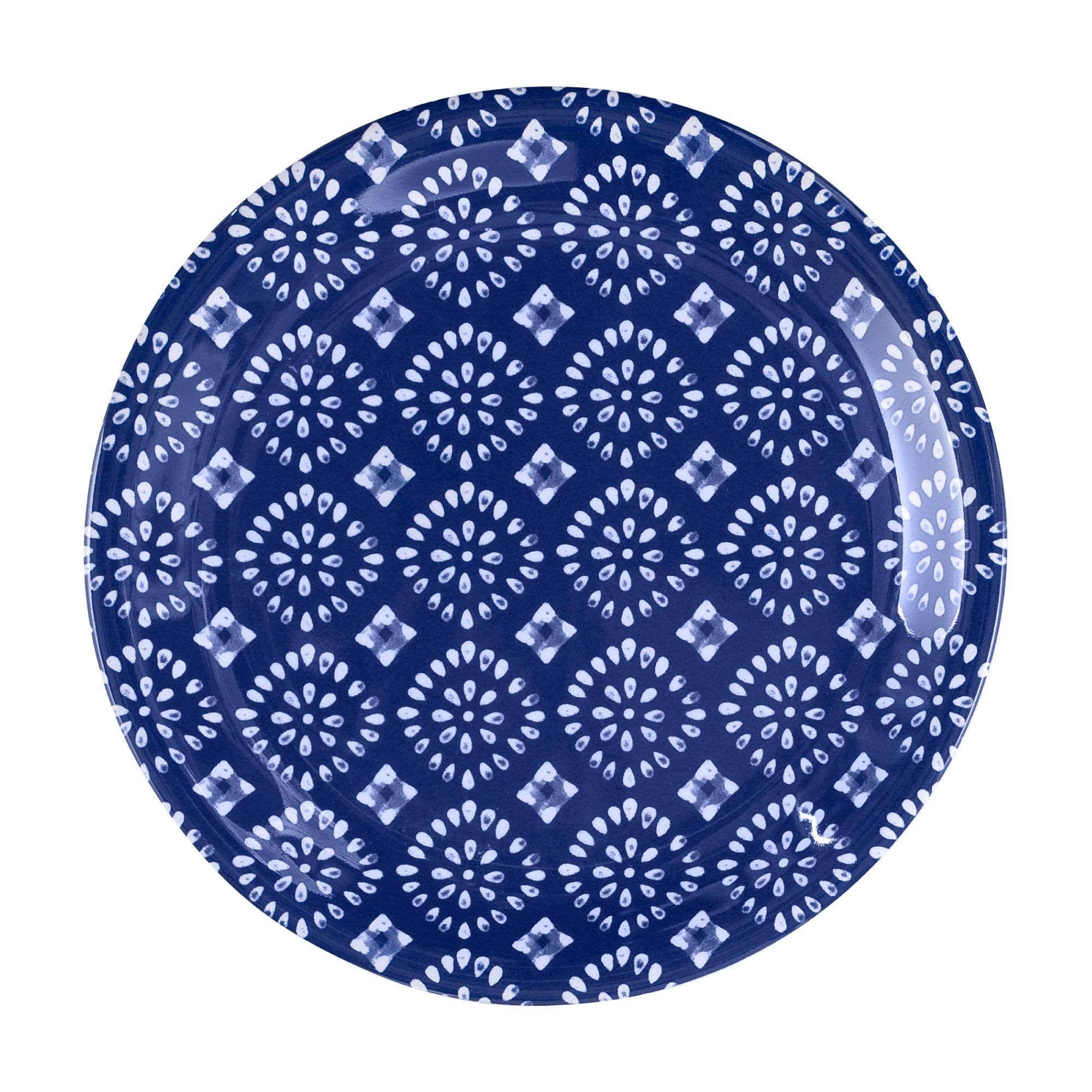 Upware 4-Piece 6.75 Inch Melamine Dessert Plates Appetizer Dinner Plates Small Serving Plates Party Plates Round Plate For Desse
